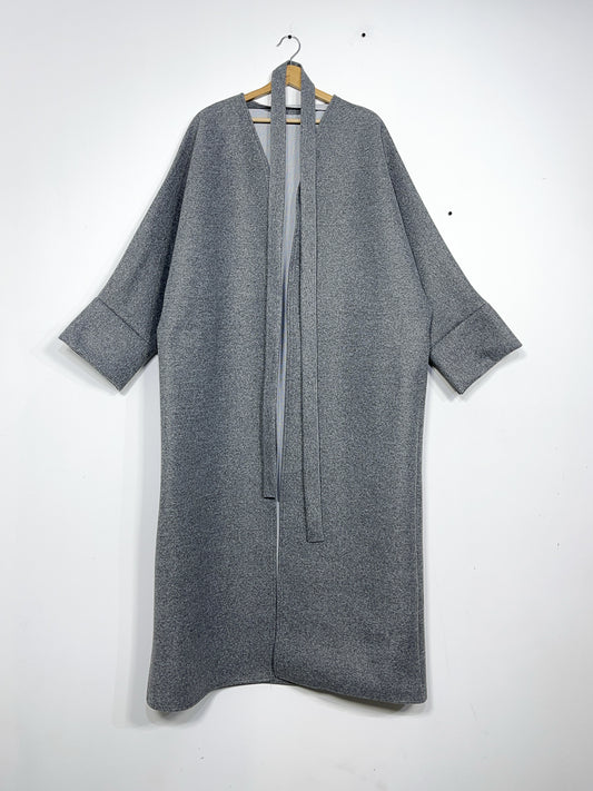 Long Coat Ref: 2515CB - Flared Peacoat Style, Loose and Elegant Cut
