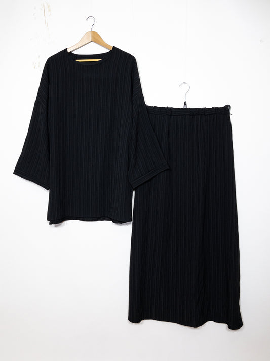 Abaya ensemble ref: EN2335 FF-85JU - Ensemble Abaya Tunique et Jupe évasée élégante