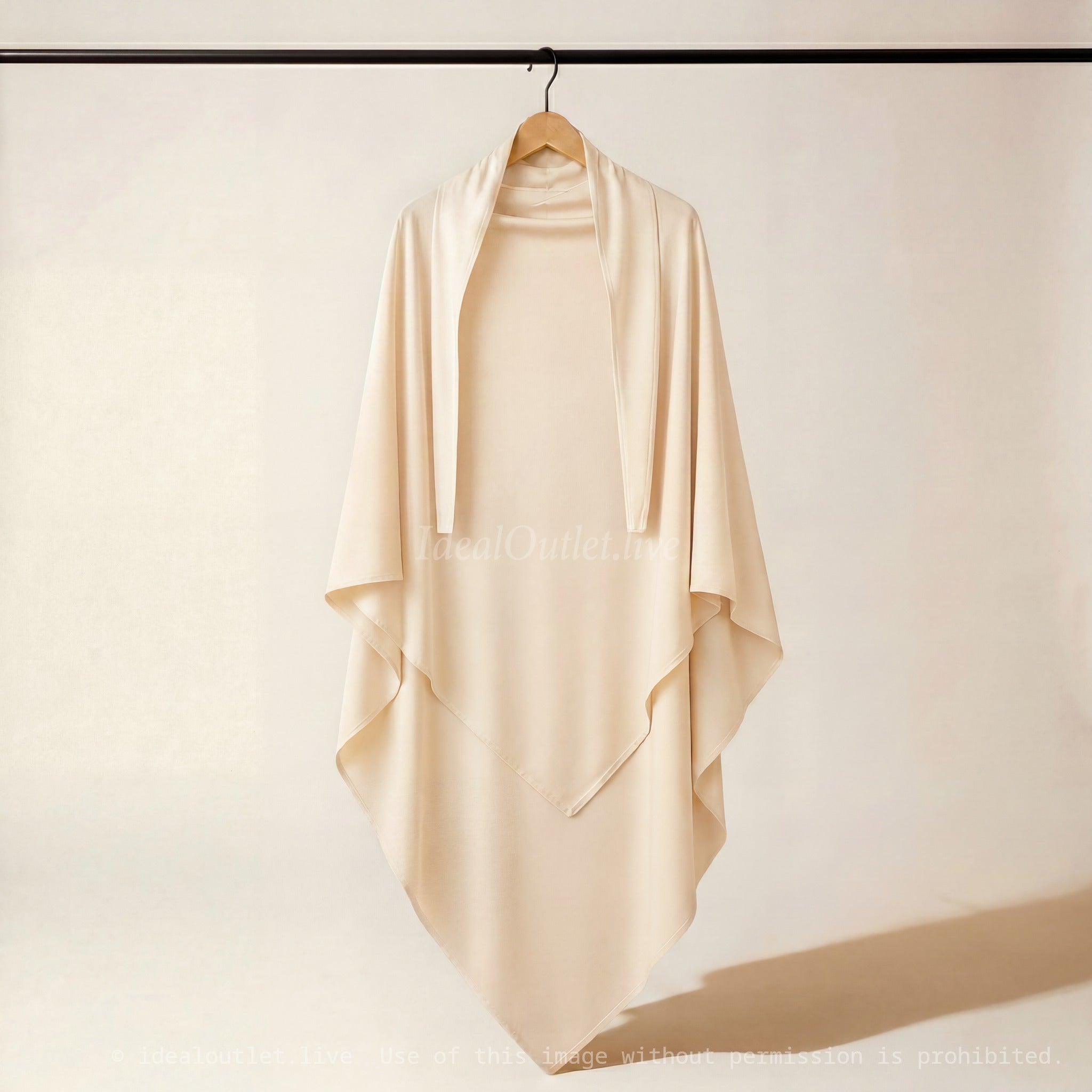 Élégance fluide et modeste, Khimar en Jersey Premium, Taille unique, 20CAJP