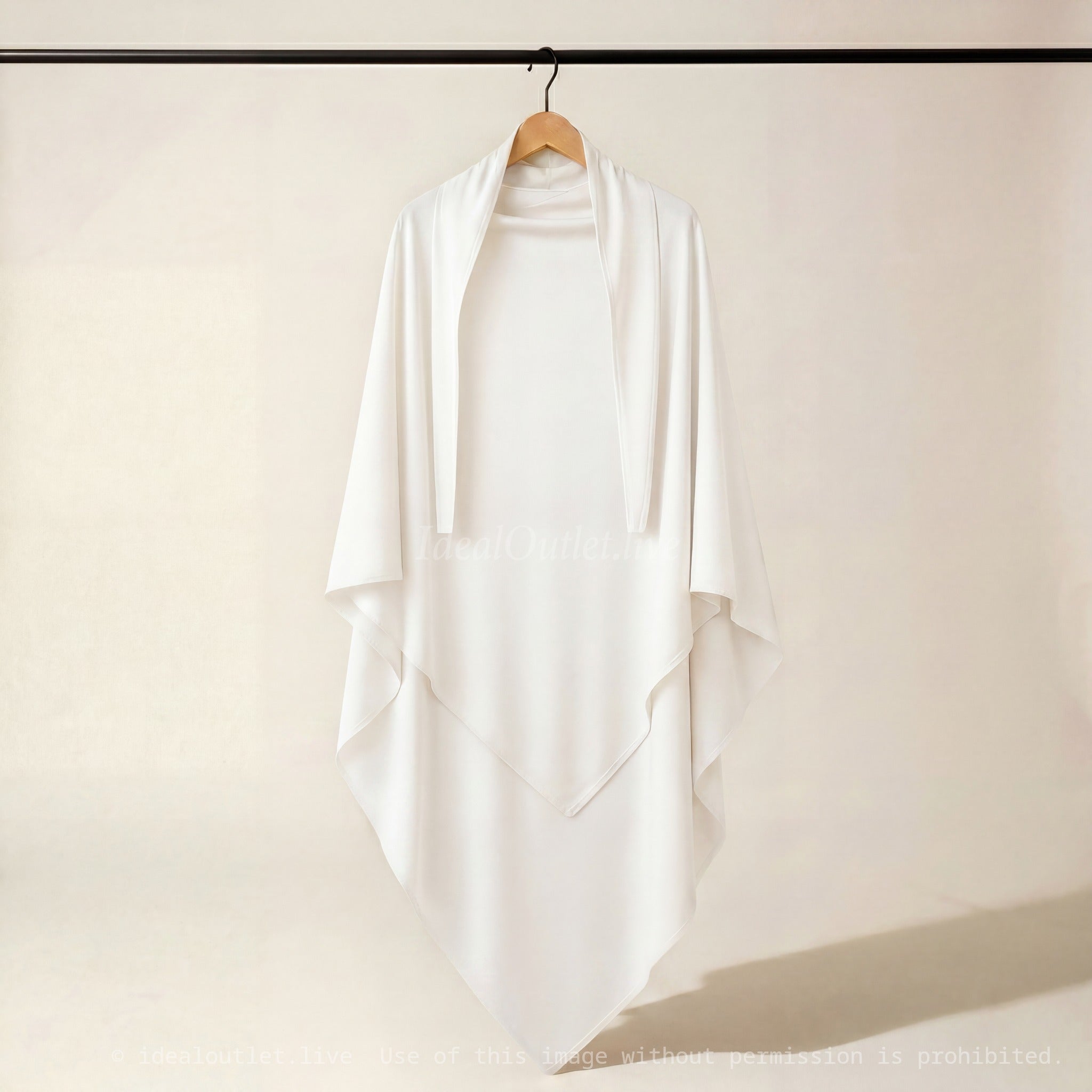 Élégance fluide et modeste, Khimar en Jersey Premium, Taille unique, 20CAJP