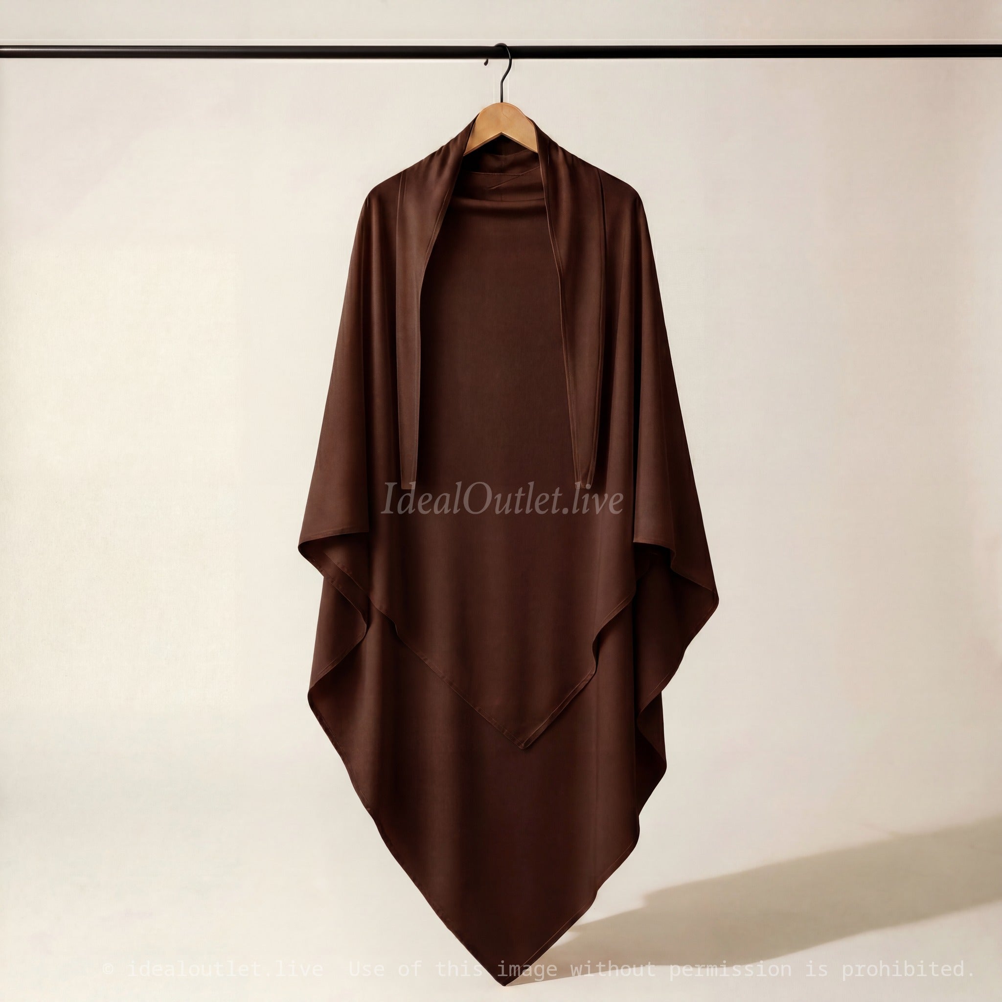 Élégance fluide et modeste, Khimar en Jersey Premium, Taille unique, 20CAJP