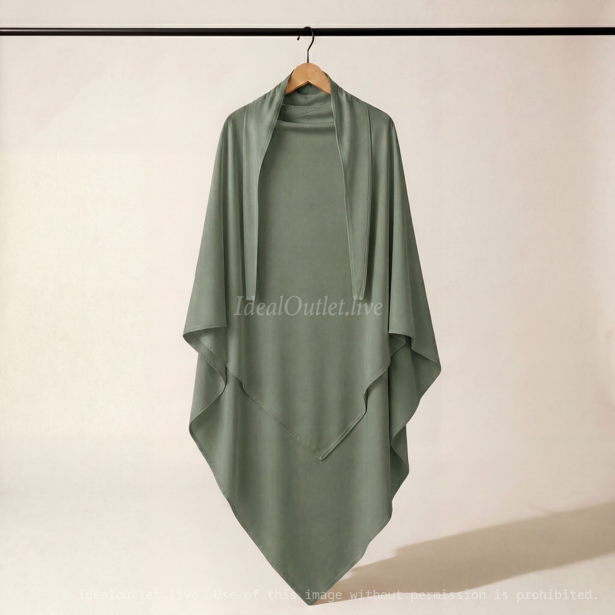 Élégance fluide et modeste, Khimar en Jersey Premium, Taille unique, 20CAJP