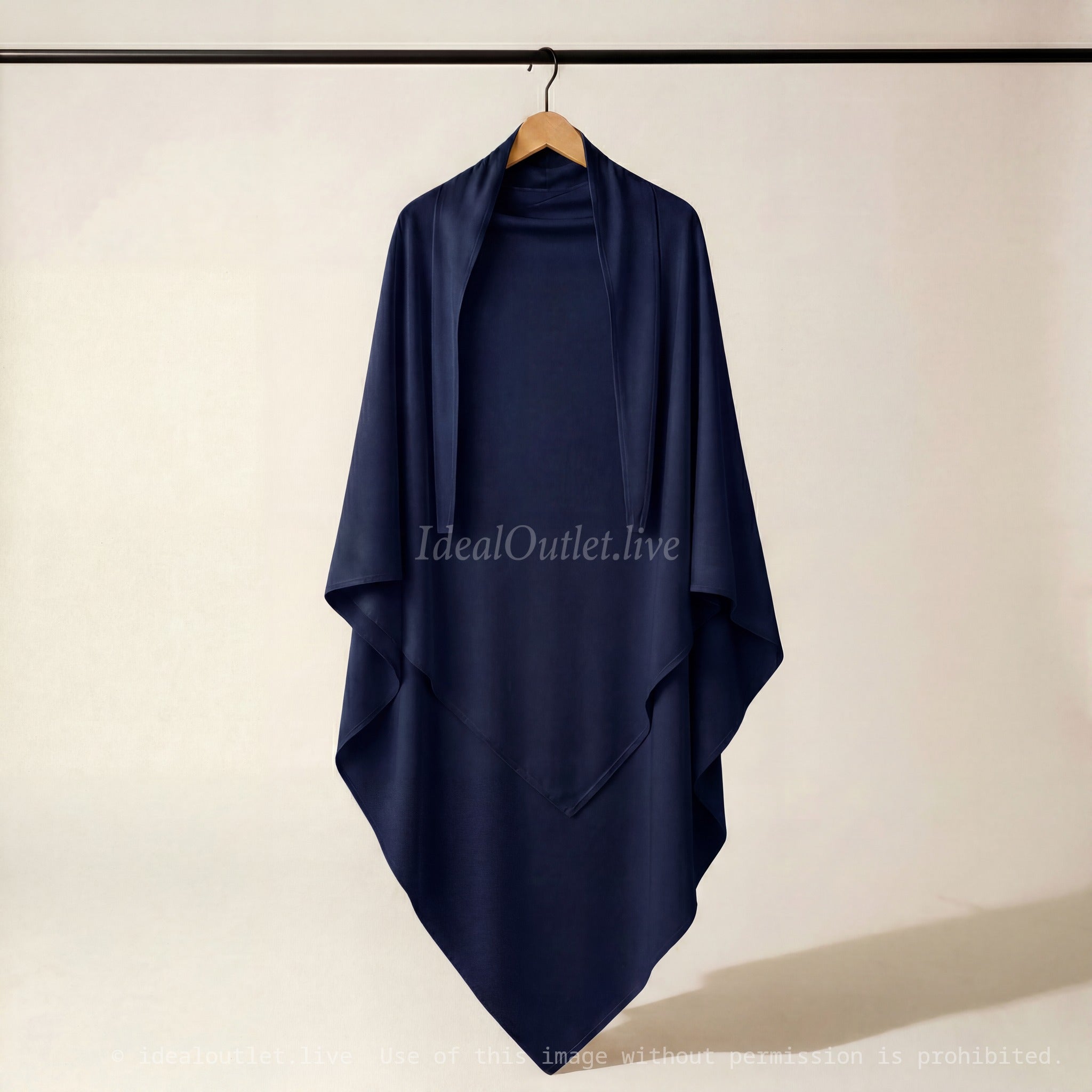 Élégance fluide et modeste, Khimar en Jersey Premium, Taille unique, 20CAJP
