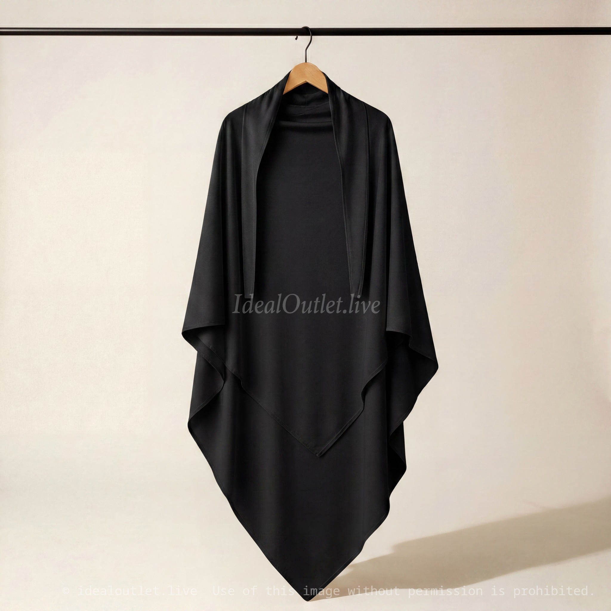 Élégance fluide et modeste, Khimar en Jersey Premium, Taille unique, 20CAJP