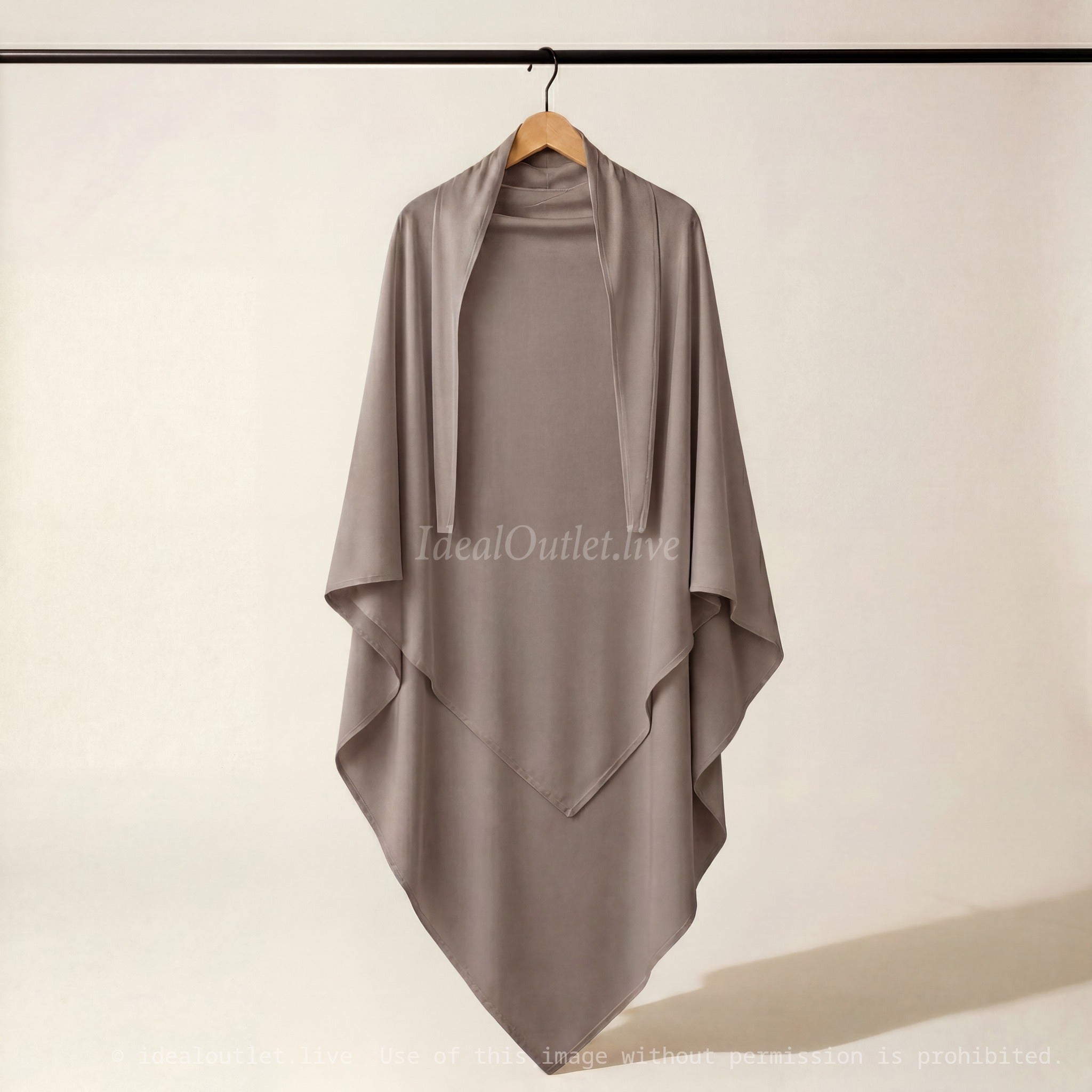 Élégance fluide et modeste, Khimar en Jersey Premium, Taille unique, 20CAJP
