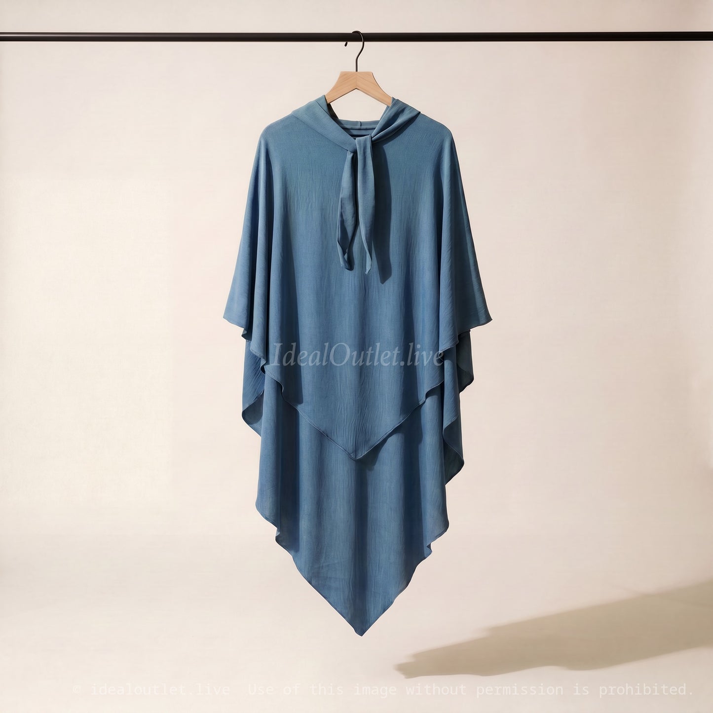 Khimar long en jazz ref: Ca2301jazz - Khimar long et ample en tissu jazz léger et fluide