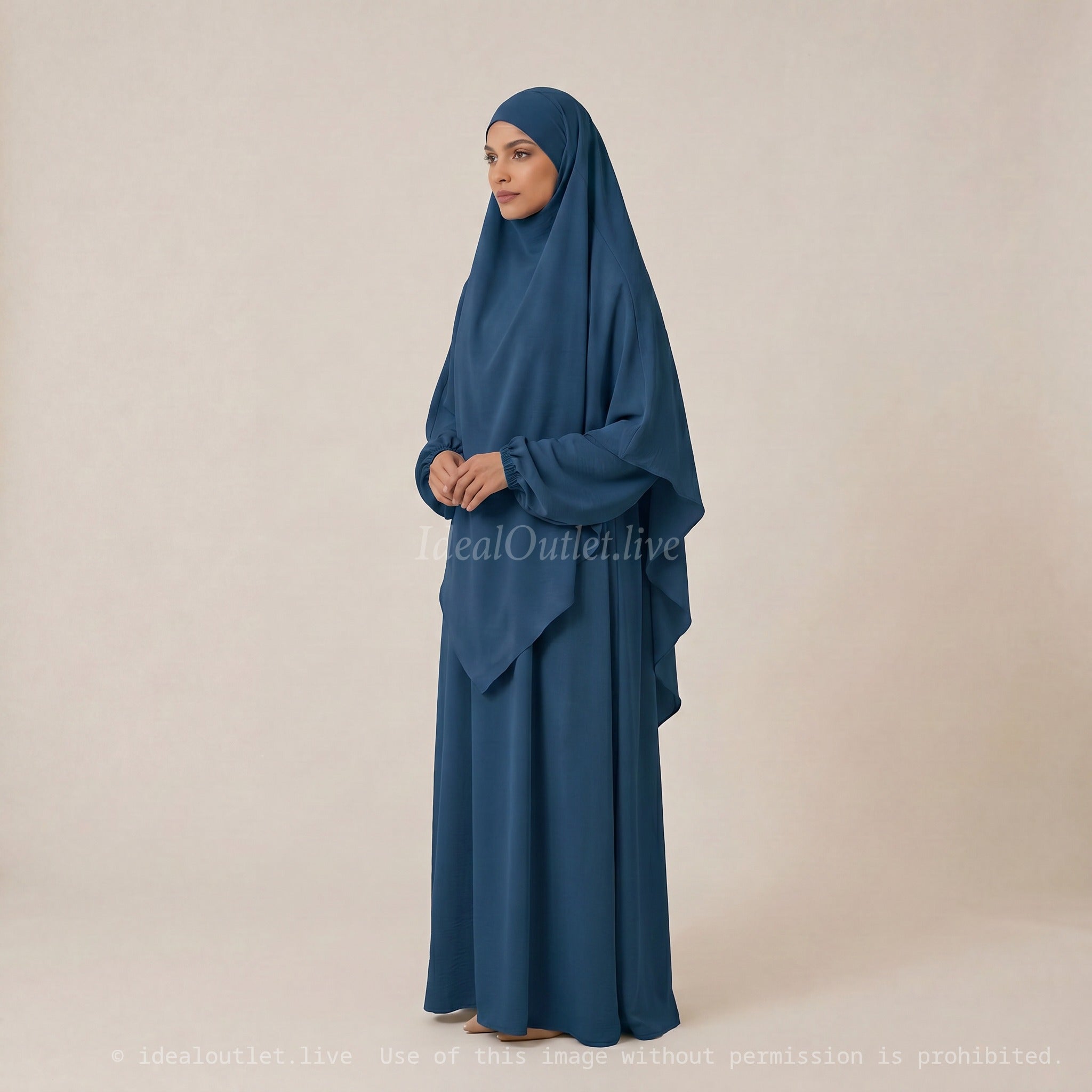 L'Ensemble de prière, Abaya Khimar 2 pièces en Tissu Jazz, Mastour et Pratique