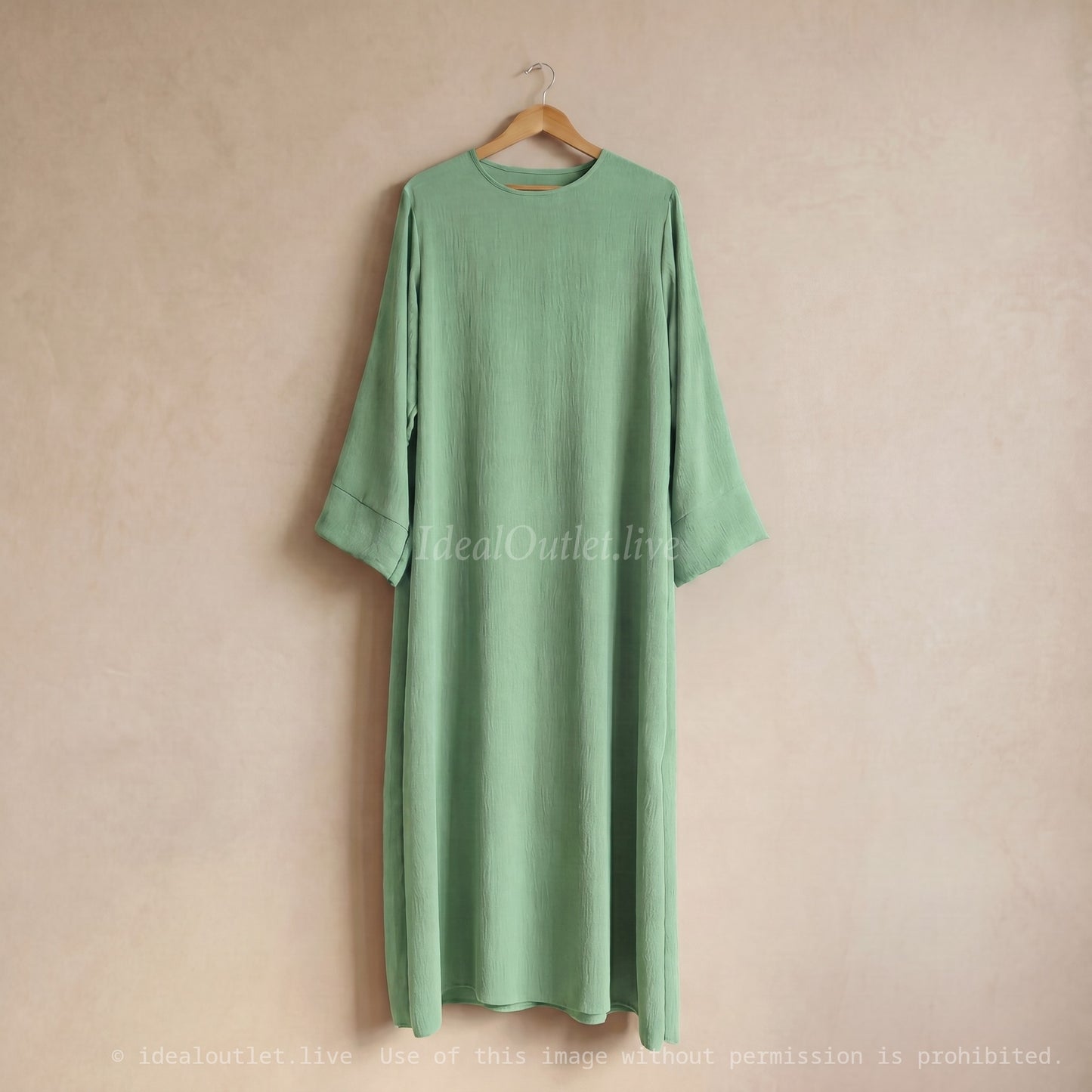 Abaya longue en jazz REF: 2333jazz - Abaya Longue et ample en jazz élégante et confortable