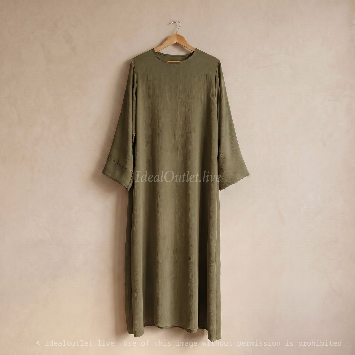 Abaya longue en jazz REF: 2333jazz - Abaya Longue et ample en jazz élégante et confortable