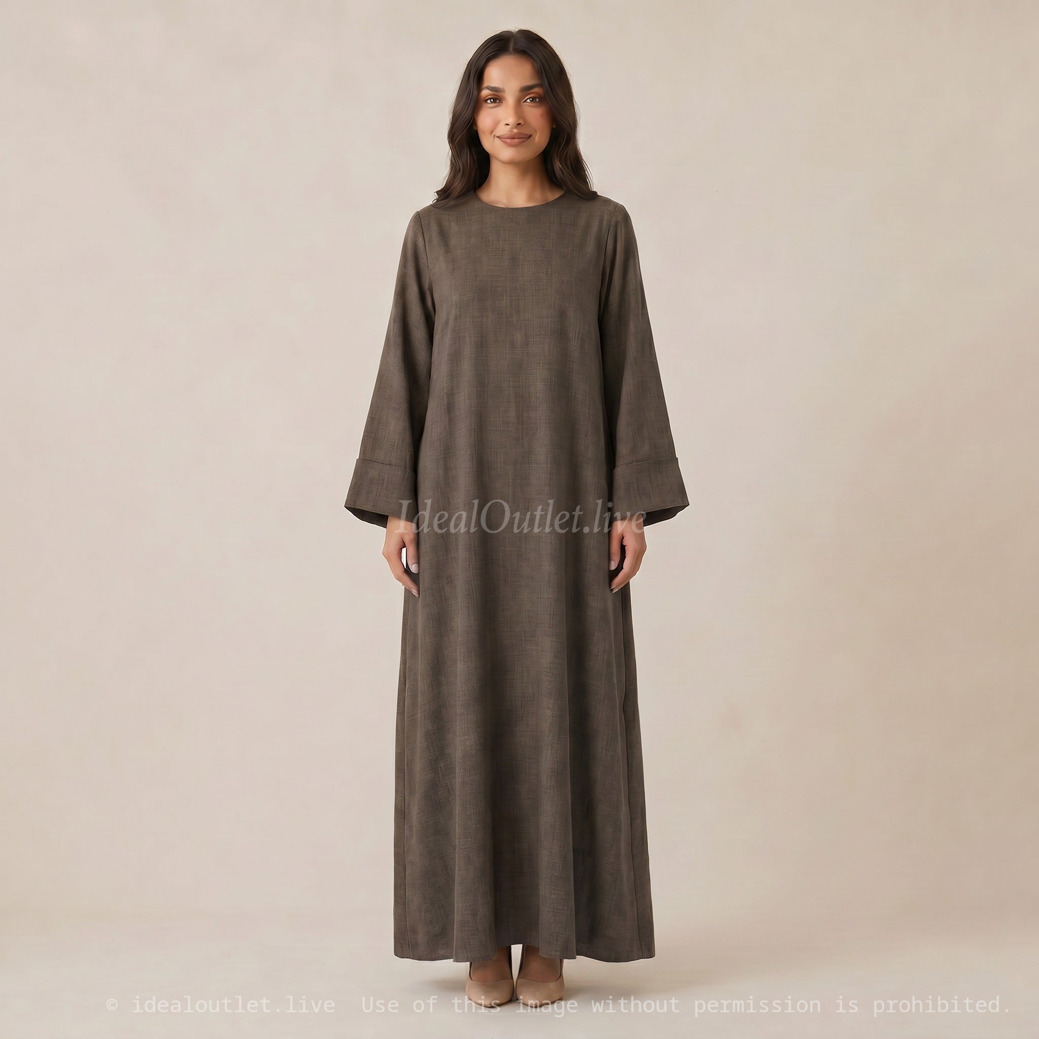 Élégance et confort absolu, Robe longue ample, Mode femme, 2352lin