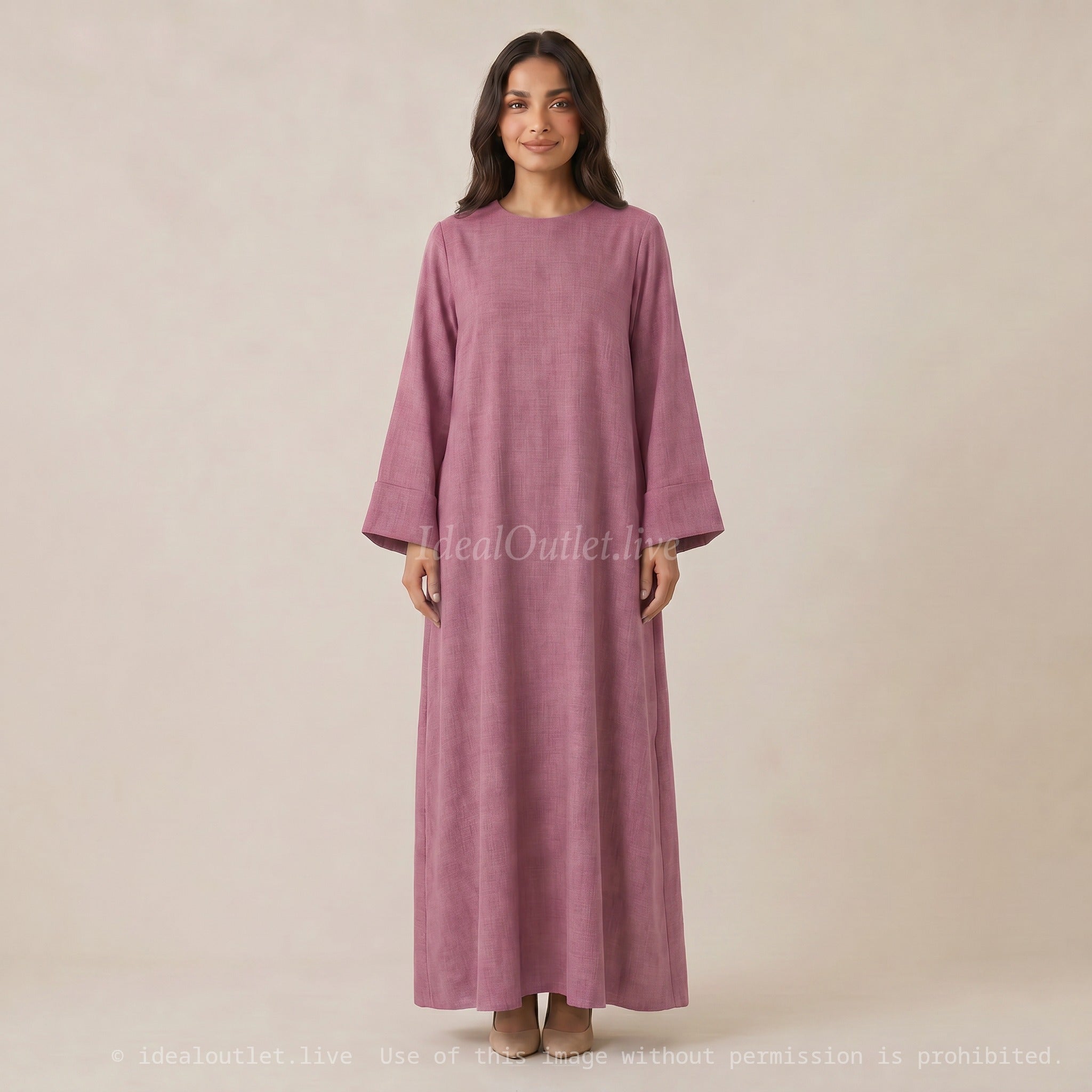 Élégance et confort absolu, Robe longue ample, Mode femme, 2352lin