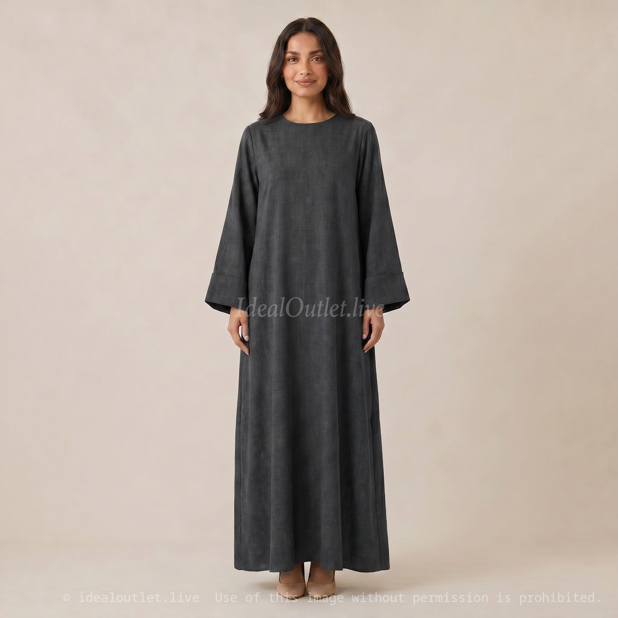 Élégance et confort absolu, Robe longue ample, Mode femme, 2352lin