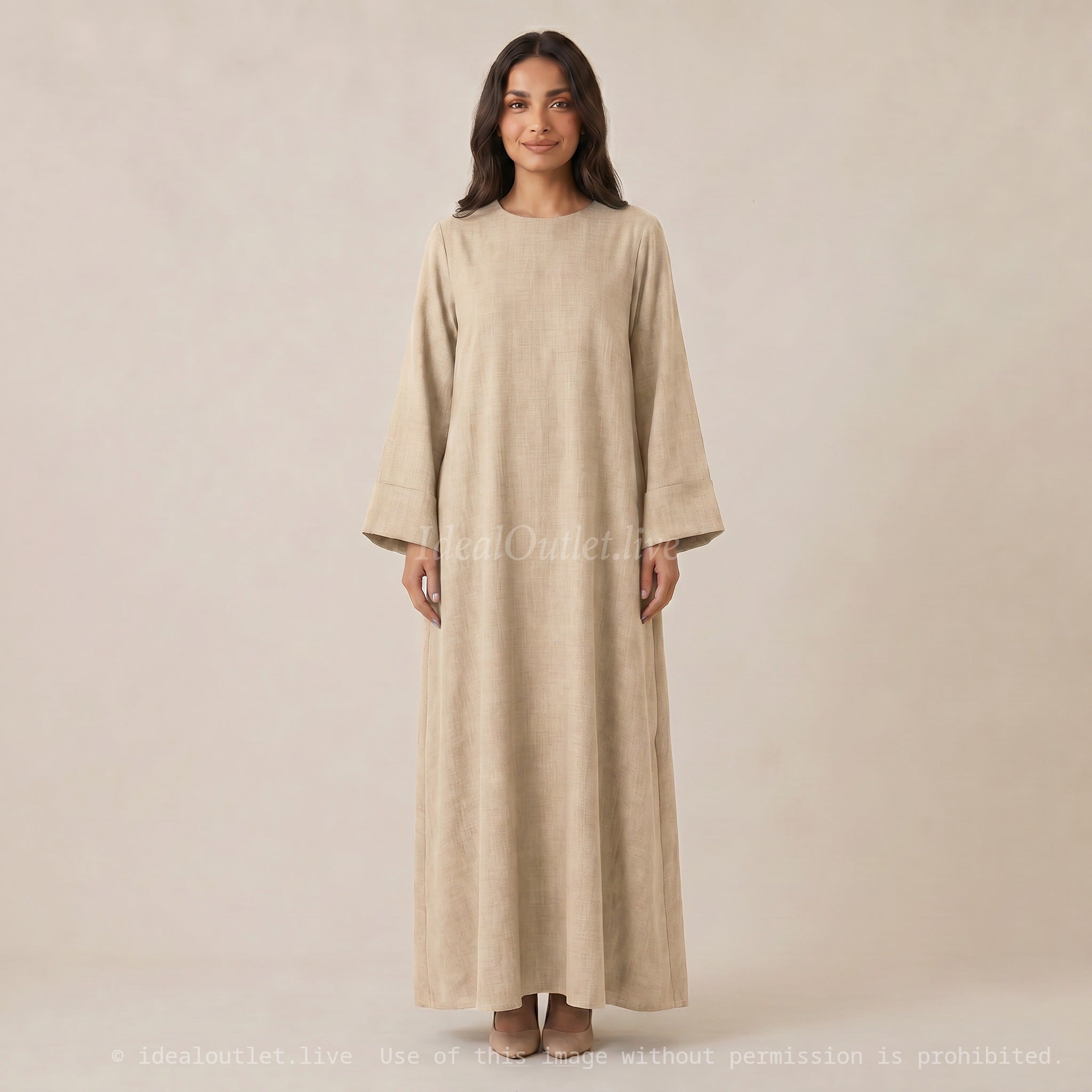 Élégance et confort absolu, Robe longue ample, Mode femme, 2352lin