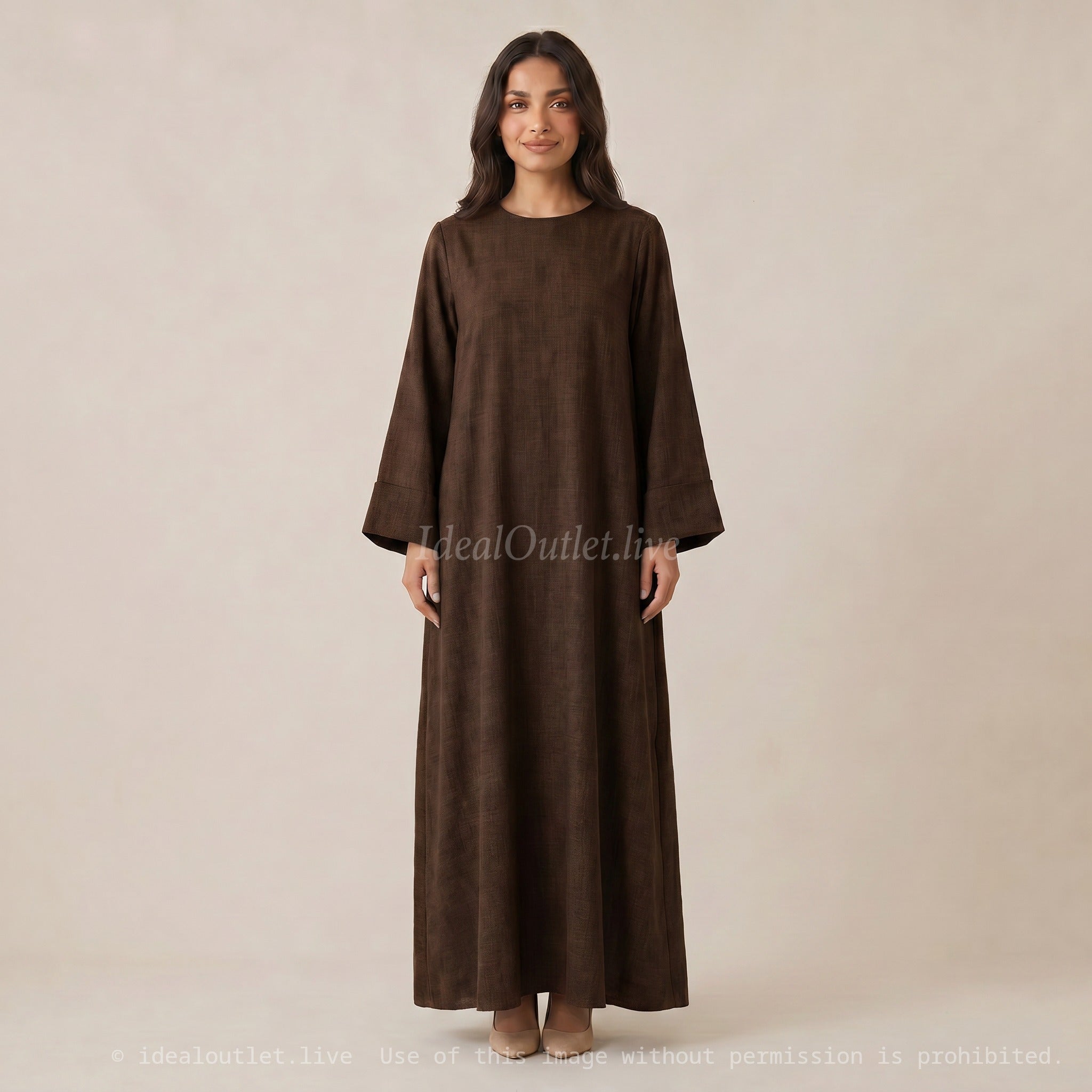 Élégance et confort absolu, Robe longue ample, Mode femme, 2352lin