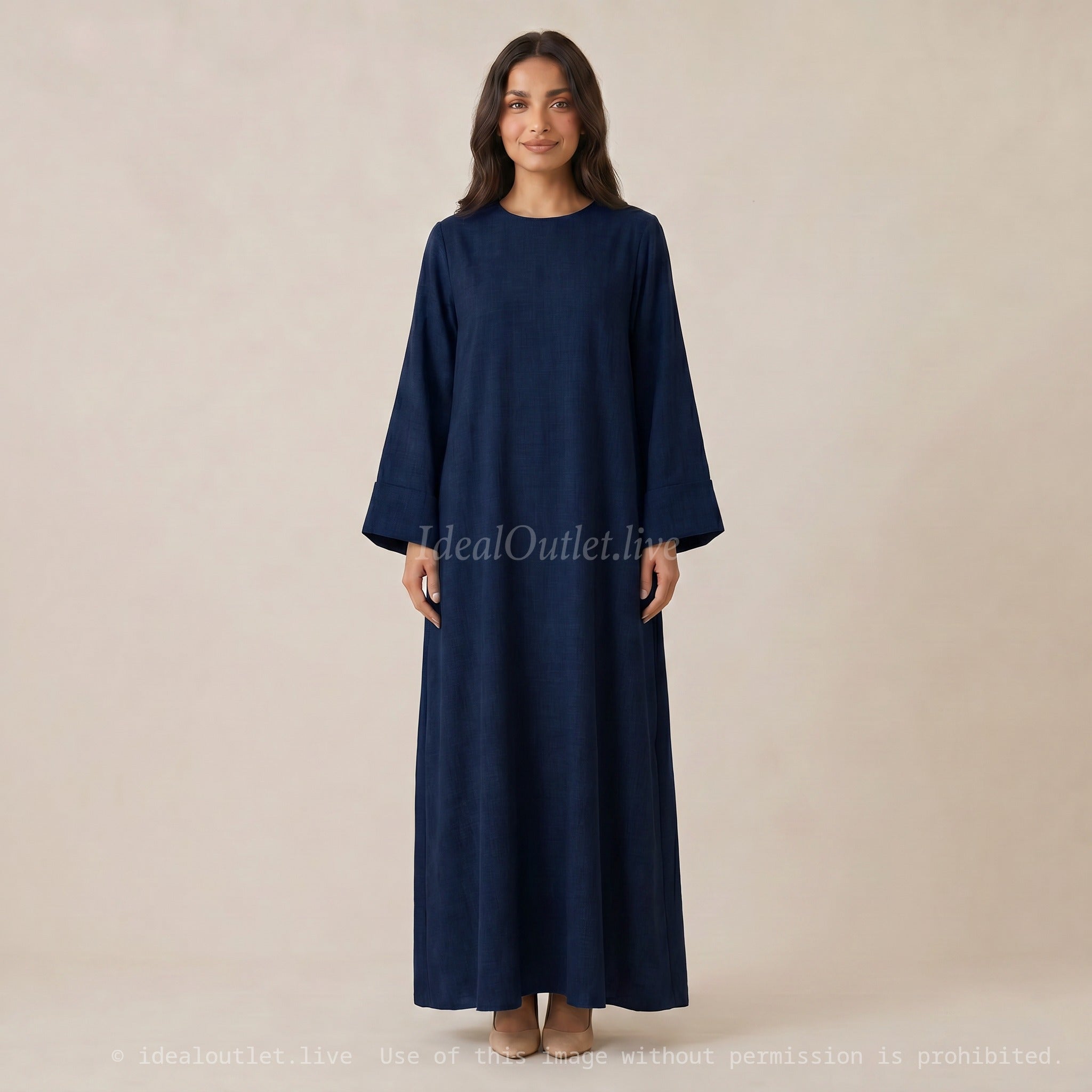 Élégance et confort absolu, Robe longue ample, Mode femme, 2352lin