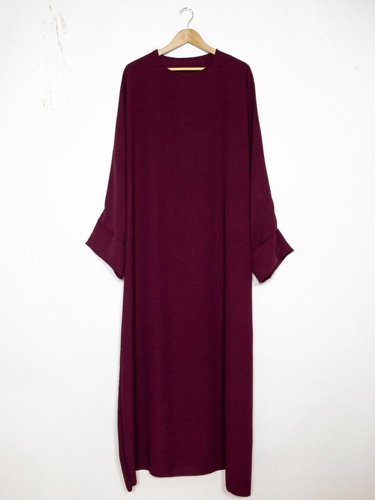 Abaya ref: 2331jazz en tissus jazz (Stock limité) no restock - Abaya longue en jazz ample élégante et confortable