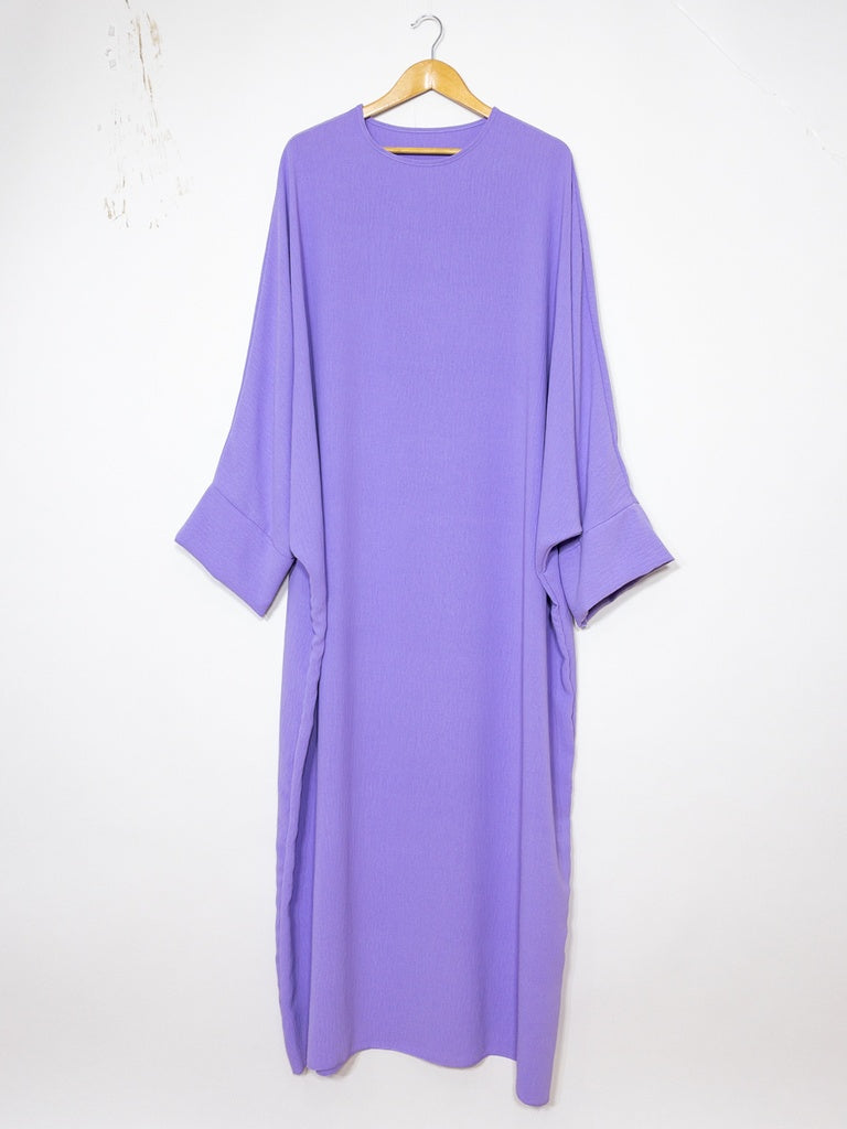 Abaya ref: 2331jazz en tissus jazz (Stock limité) no restock - Abaya longue en jazz ample élégante et confortable