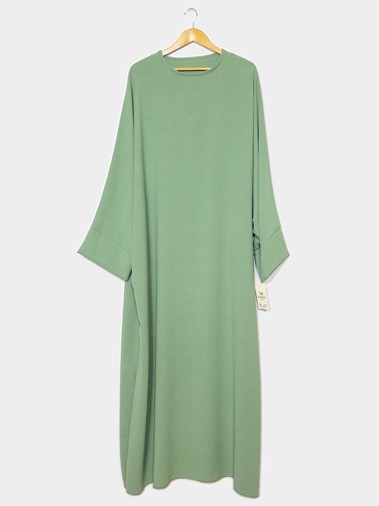 Abaya ref: 2331jazz en tissus jazz (Stock limité) no restock - Abaya longue en jazz ample élégante et confortable