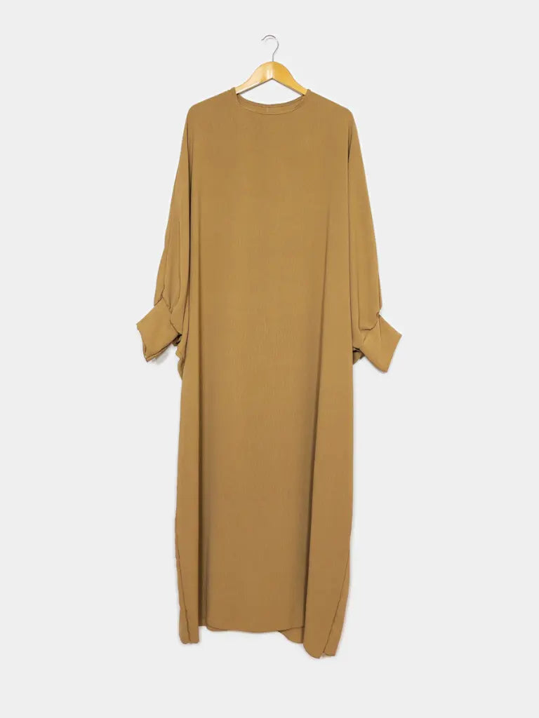 Abaya longue pour femme REF: RO2315JAZZ Abaya longue en jazz avec manches papillon pour femme