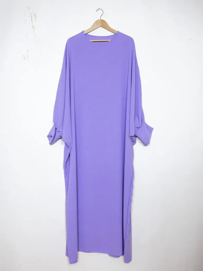 Abaya longue pour femme REF: RO2315JAZZ Abaya longue en jazz avec manches papillon pour femme