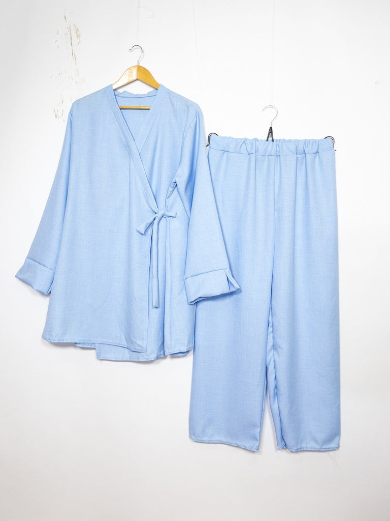 Ensemble REF: 2386XLM-PAN - Ensemble haut croisé style Kimono fluide et confortable
