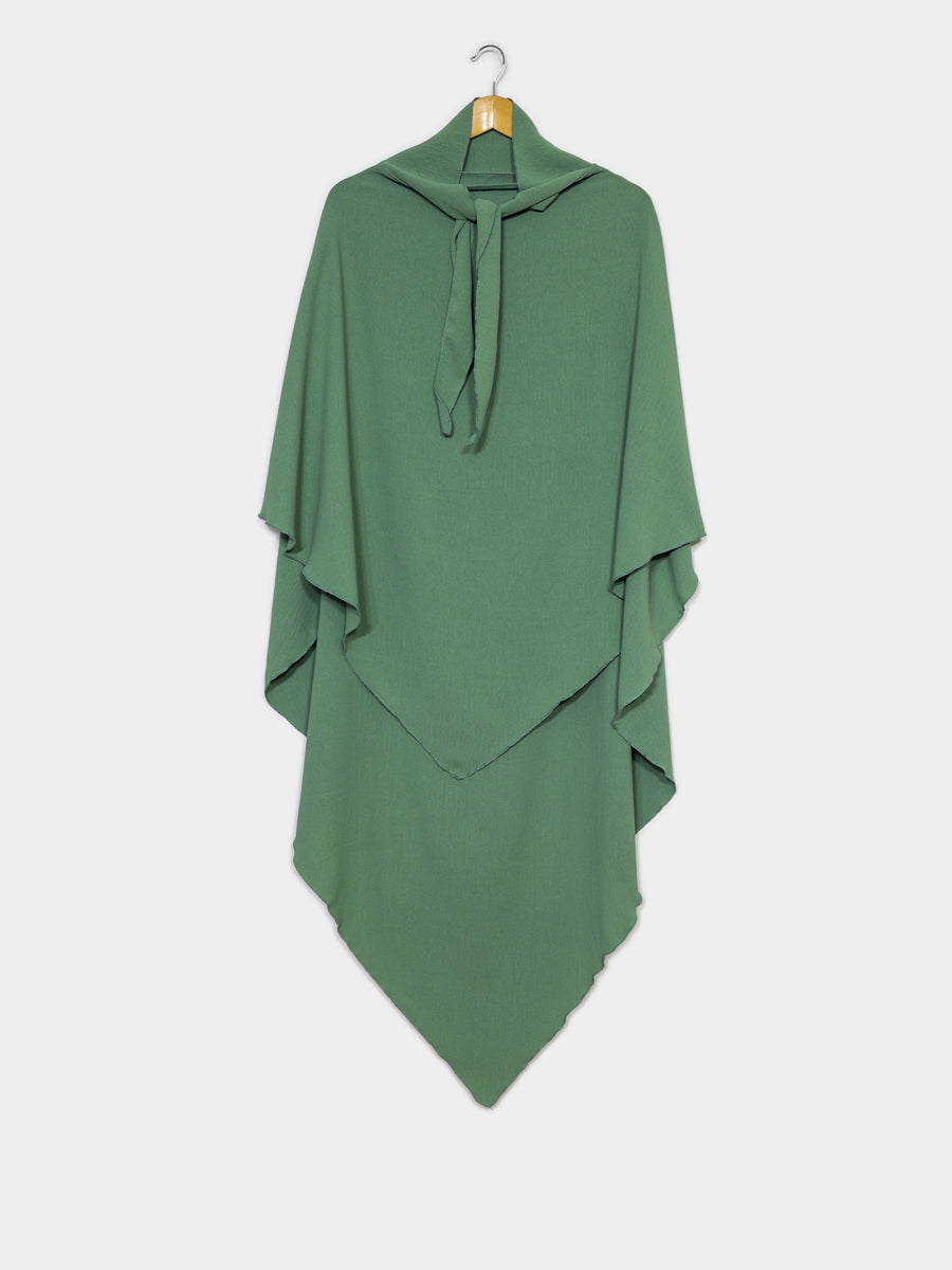 Khimar long en jazz ref: Ca2301jazz - Khimar long et ample en tissu jazz léger et fluide