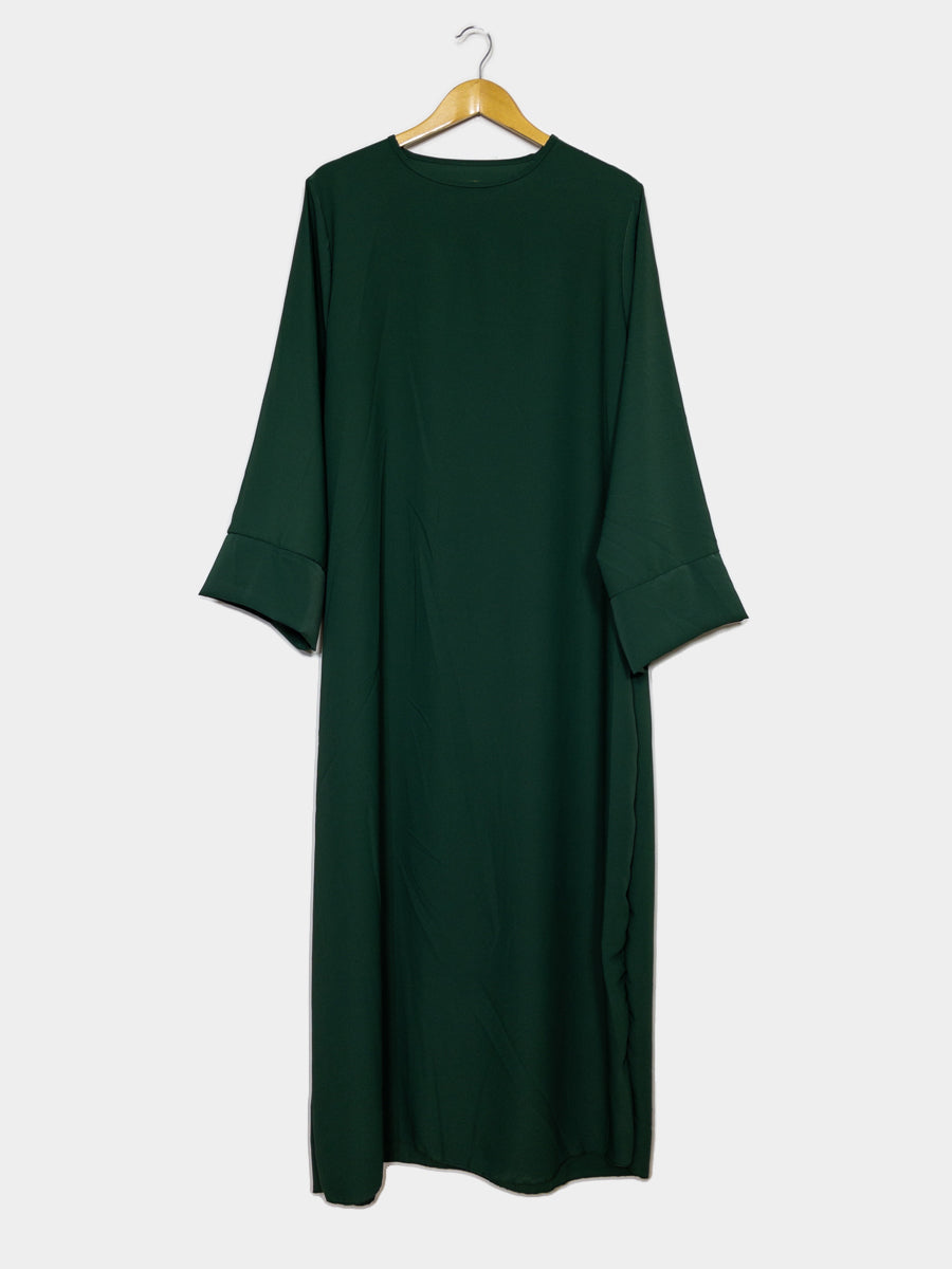 Abaya longue en soie de Médine REF: Ro2333pk