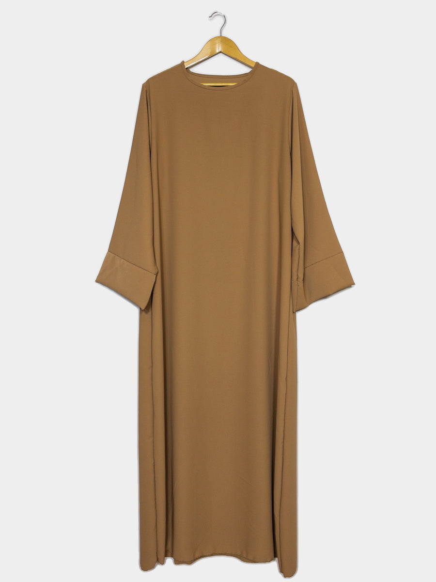 Abaya longue en soie de Médine REF: Ro2333pk