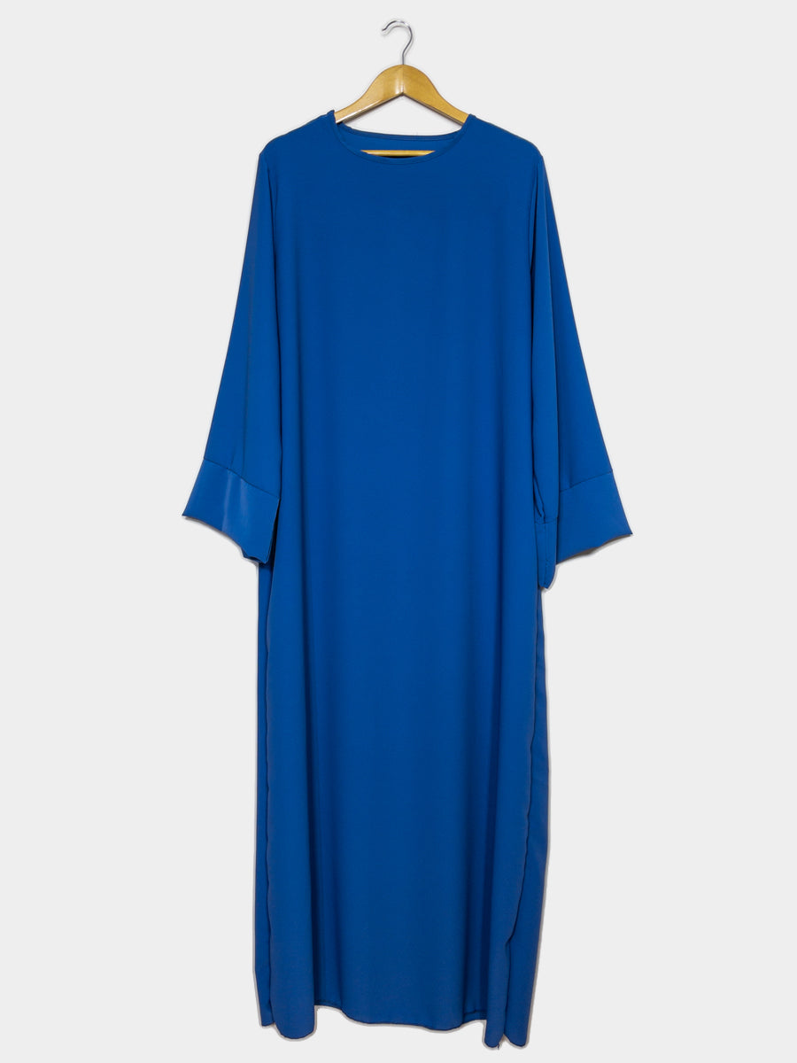 Abaya longue en soie de Médine REF: Ro2333pk