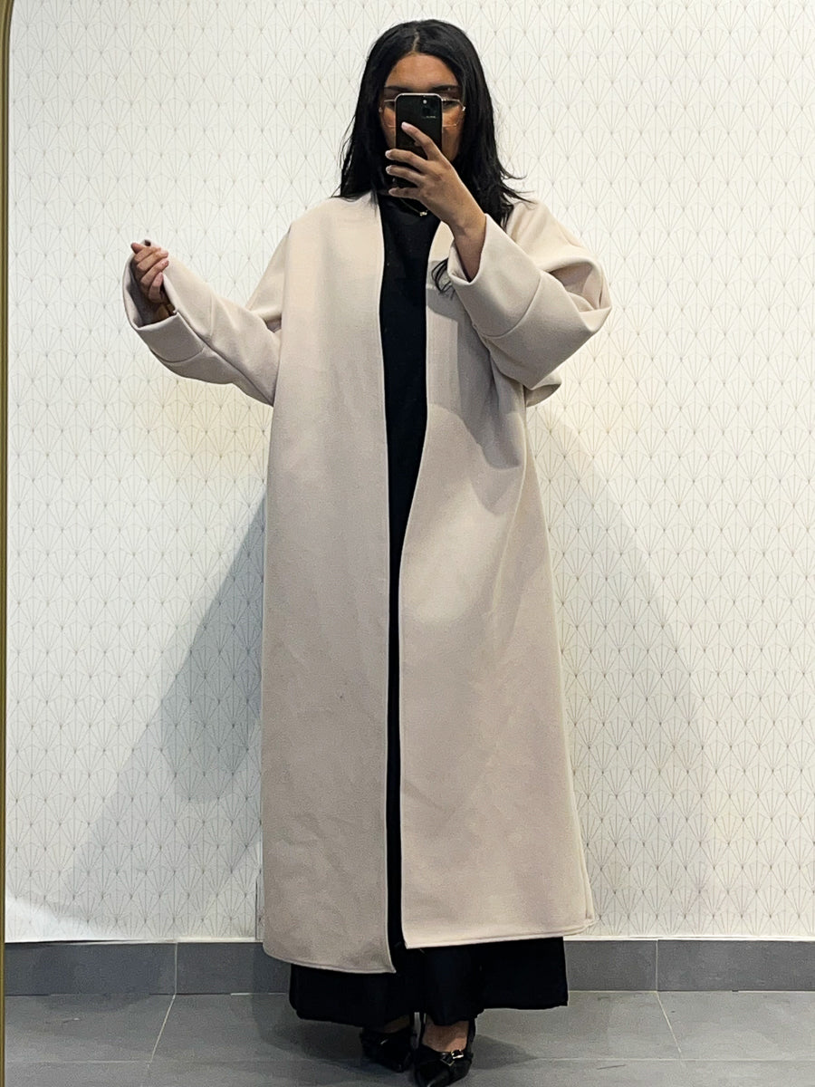 Long Coat Ref: 2515CB - Flared Peacoat Style, Loose and Elegant Cut