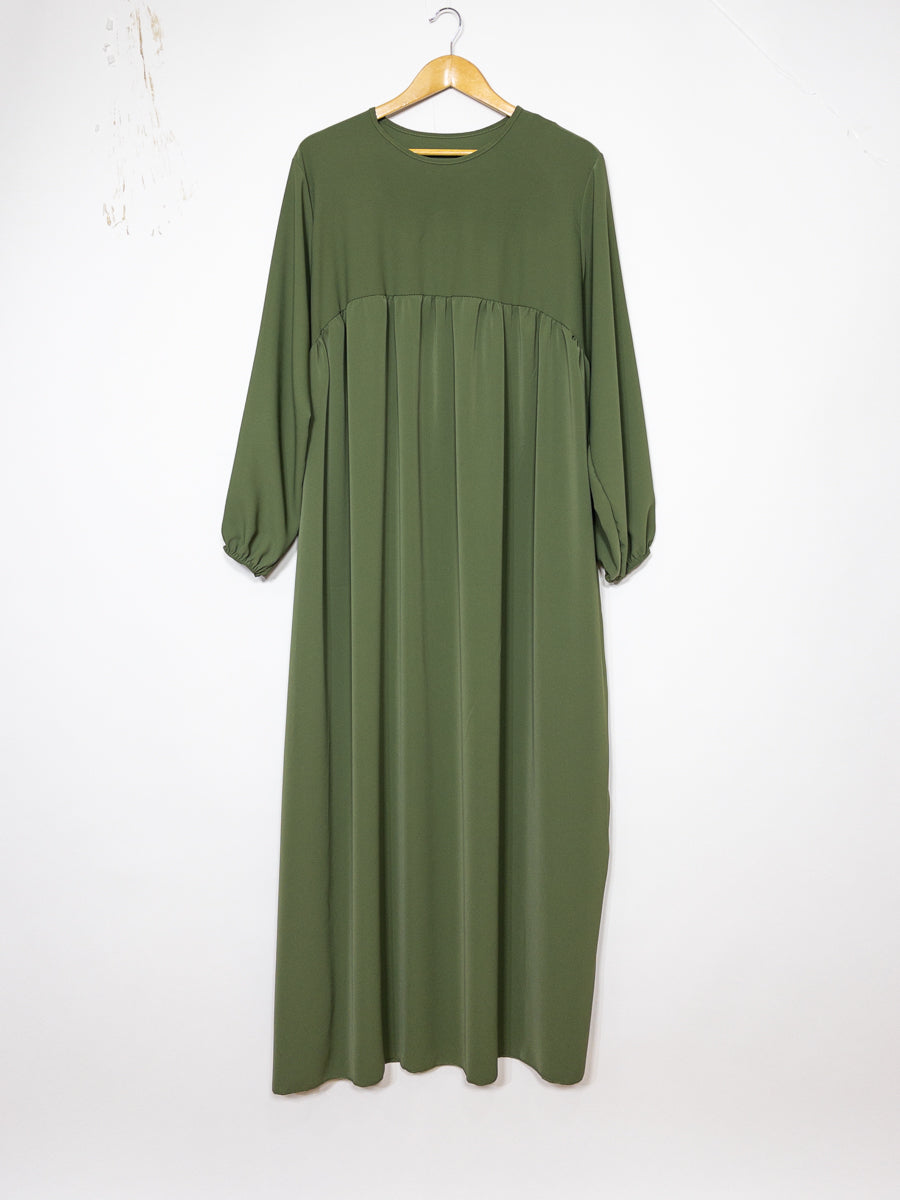 Long Abaya for Women in Medina Silk, Flowing and Soft Fabric, Loose and Elegant Cut, 2326PK