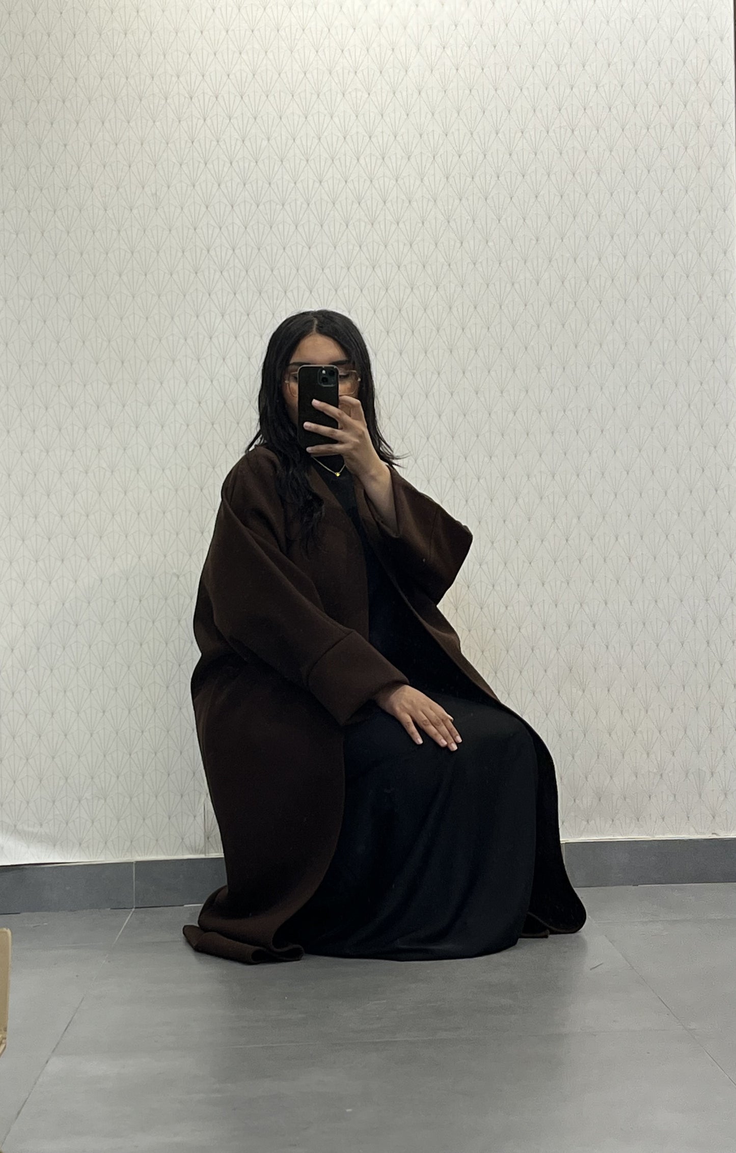 Long Coat Ref: 2515CB - Flared Peacoat Style, Loose and Elegant Cut