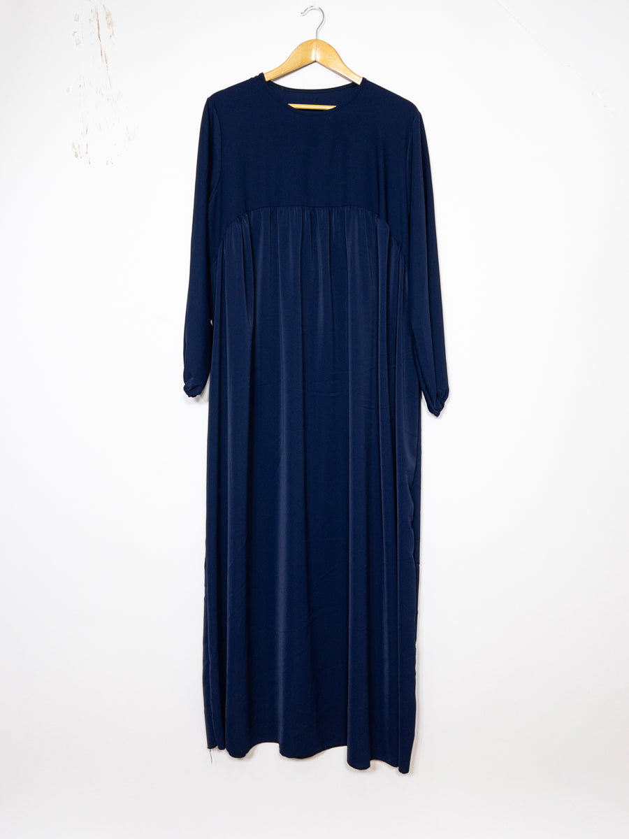 Long Abaya for Women in Medina Silk, Flowing and Soft Fabric, Loose and Elegant Cut, 2326PK