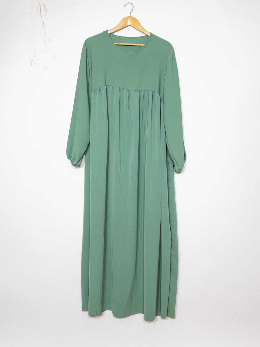 Long Abaya for Women in Medina Silk, Flowing and Soft Fabric, Loose and Elegant Cut, 2326PK
