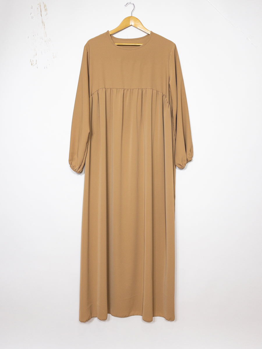 Long Abaya for Women in Medina Silk, Flowing and Soft Fabric, Loose and Elegant Cut, 2326PK