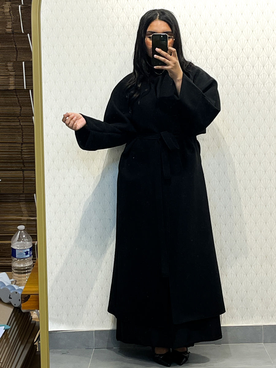 Long Coat Ref: 2515CB - Flared Peacoat Style, Loose and Elegant Cut