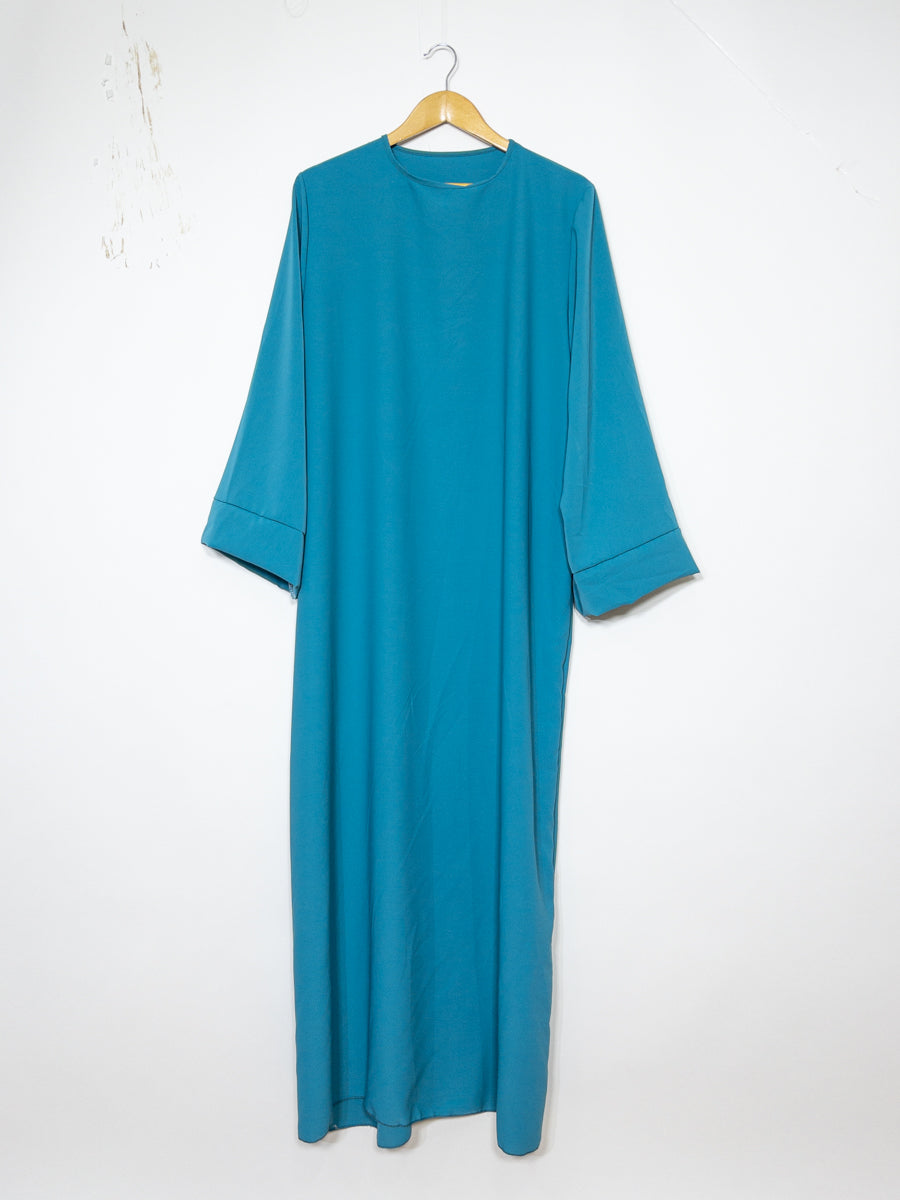 Abaya longue en soie de Médine REF: Ro2333pk