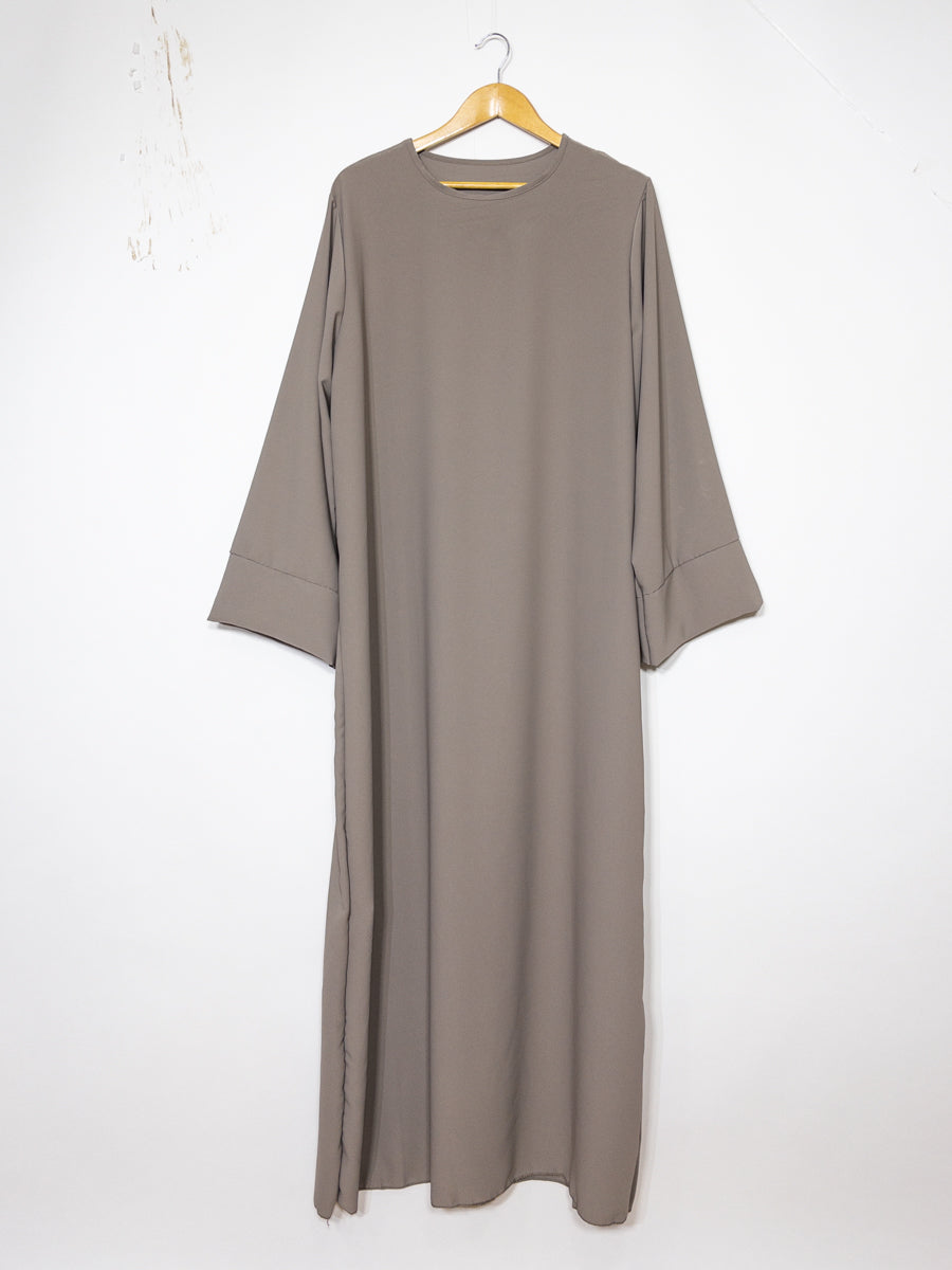 Abaya longue en soie de Médine REF: Ro2333pk