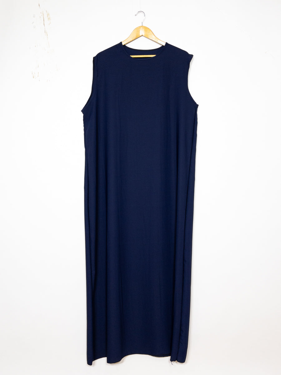 Long, Wide Abaya Ref: Ro2353pk - Sleeveless Long Abaya in Medina Silk, Short Sleeve, Flowing and Lightweight