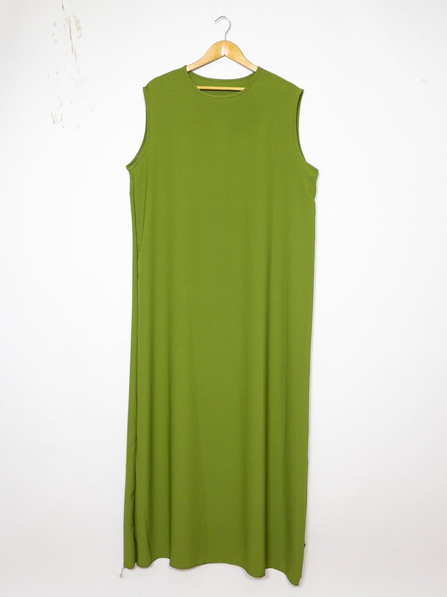 Long, Wide Abaya Ref: Ro2353pk - Sleeveless Long Abaya in Medina Silk, Short Sleeve, Flowing and Lightweight