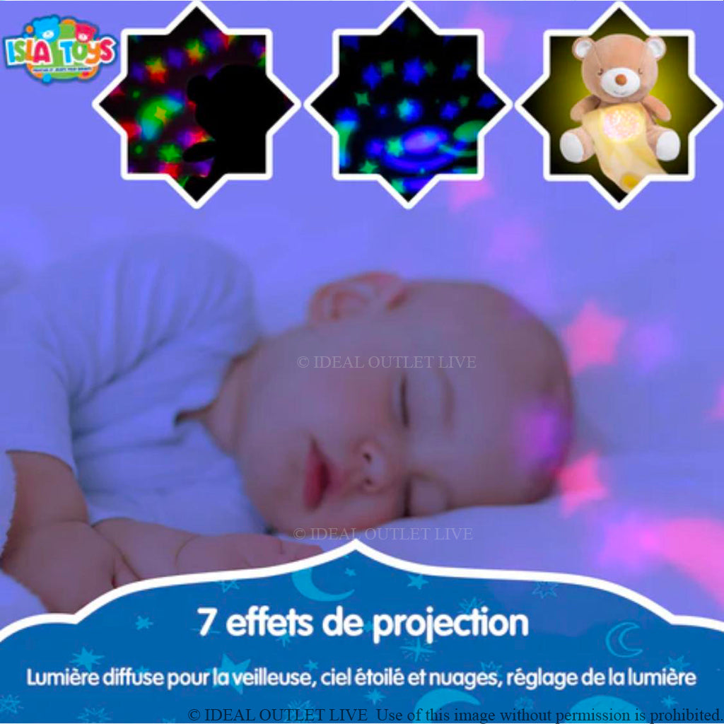 Sommeil Paisible Assuré Doudou Islamique Peluche Veilleuse Coranique, Lumineuse, Jouet Éducatif, Isla TOYS, 24 cm
