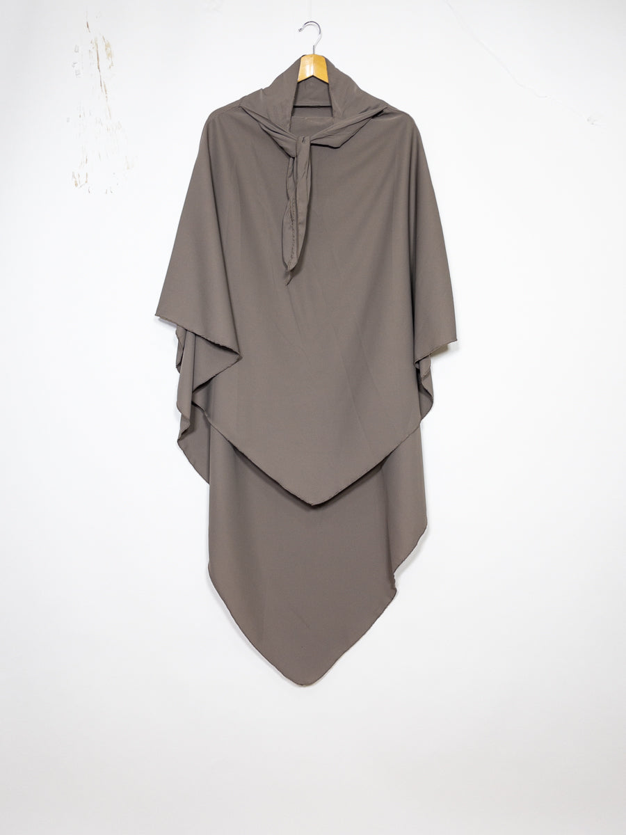 Khimar long ref: Ca2307pk - Khimar Long en Soie de Médine fluide et doux