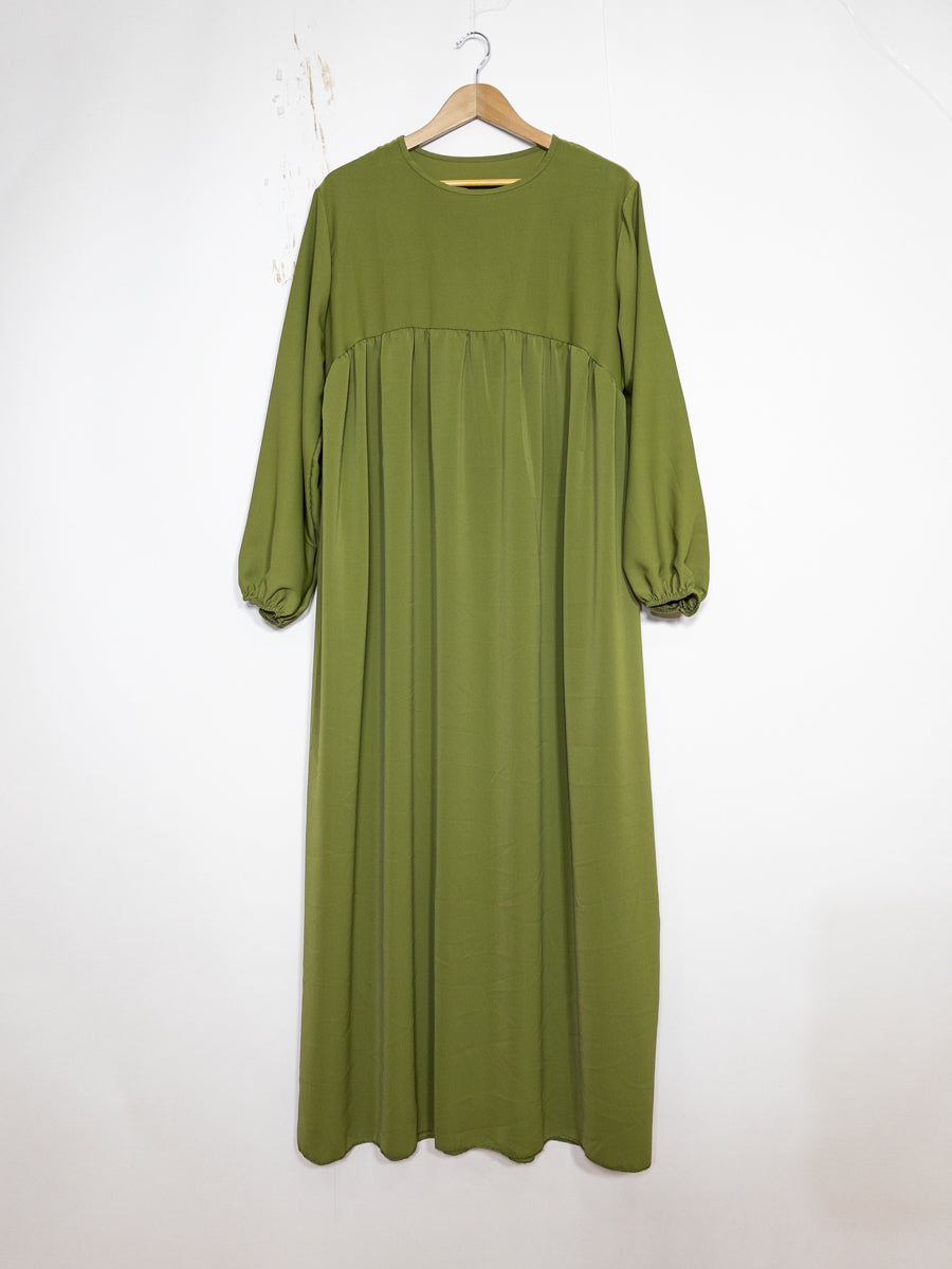 Long Abaya for Women in Medina Silk, Flowing and Soft Fabric, Loose and Elegant Cut, 2326PK