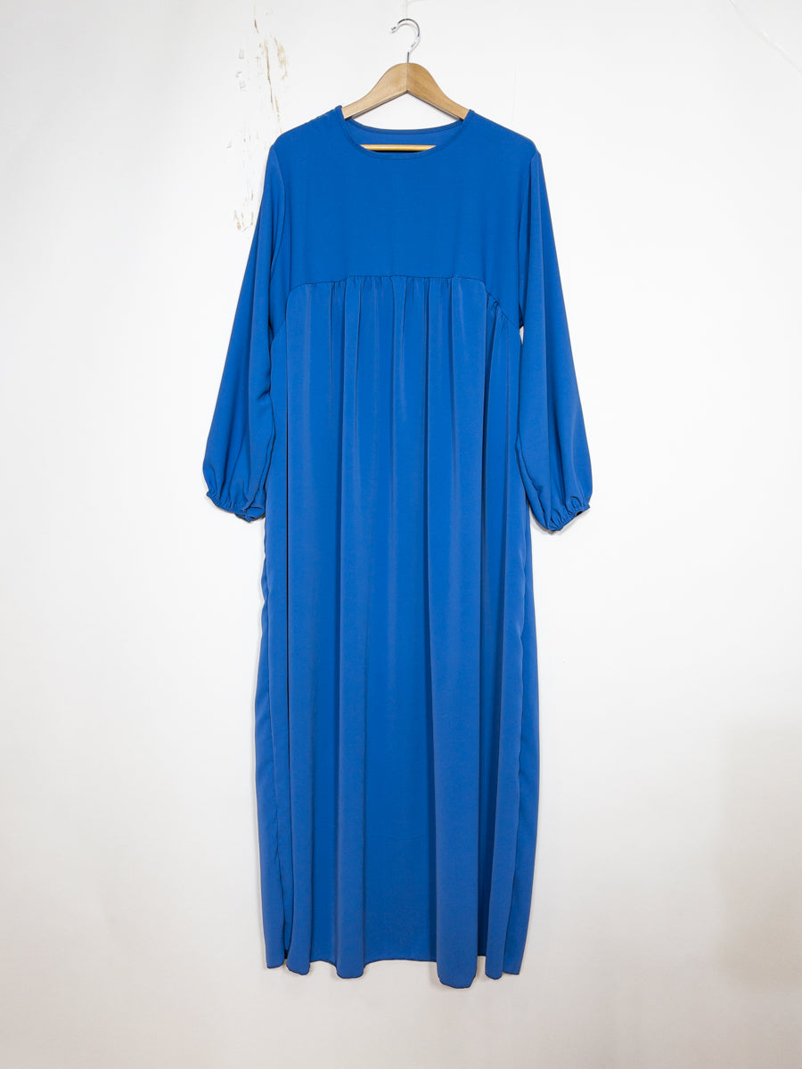 Long Abaya for Women in Medina Silk, Flowing and Soft Fabric, Loose and Elegant Cut, 2326PK