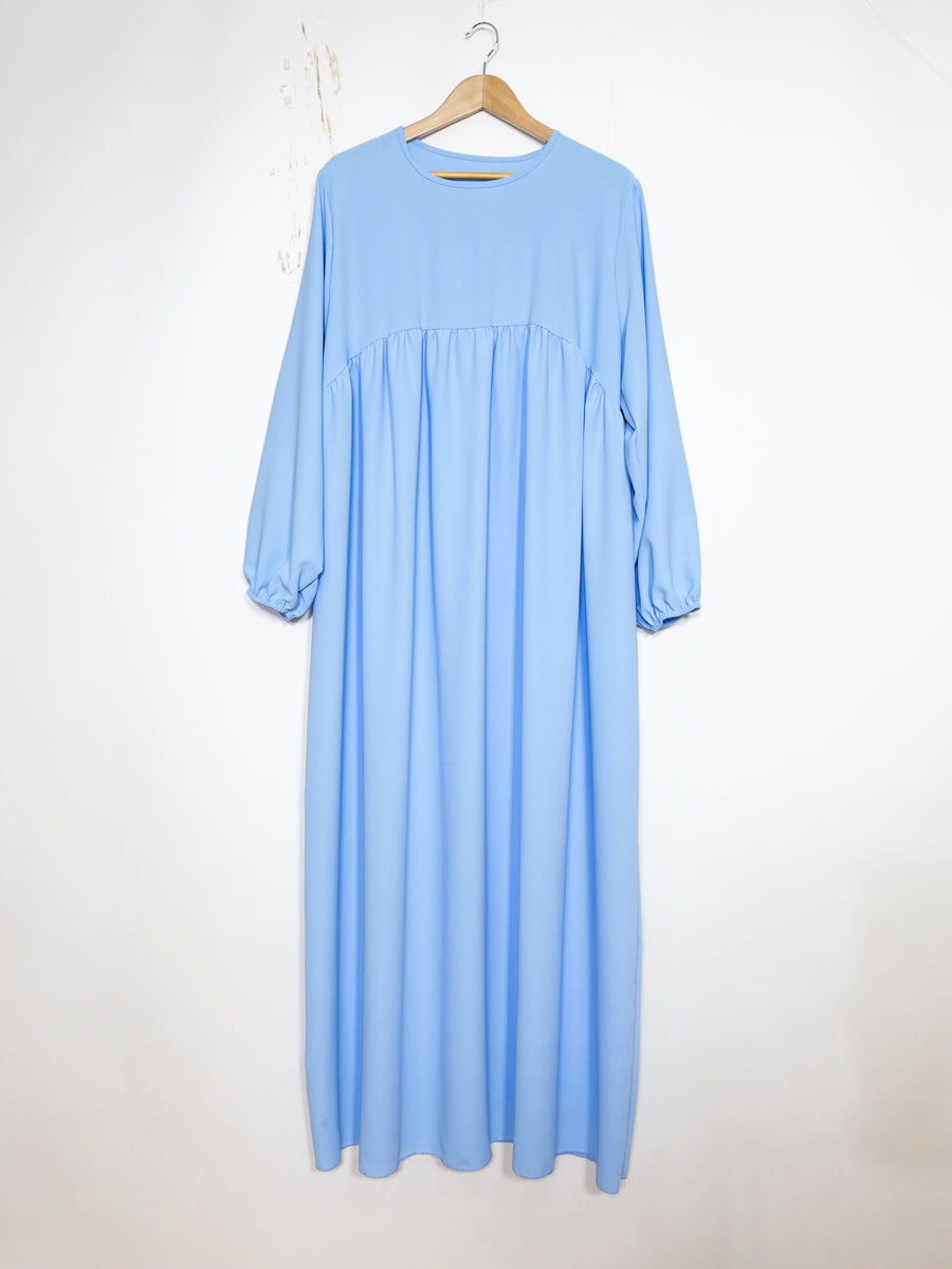 Long Abaya for Women in Medina Silk, Flowing and Soft Fabric, Loose and Elegant Cut, 2326PK