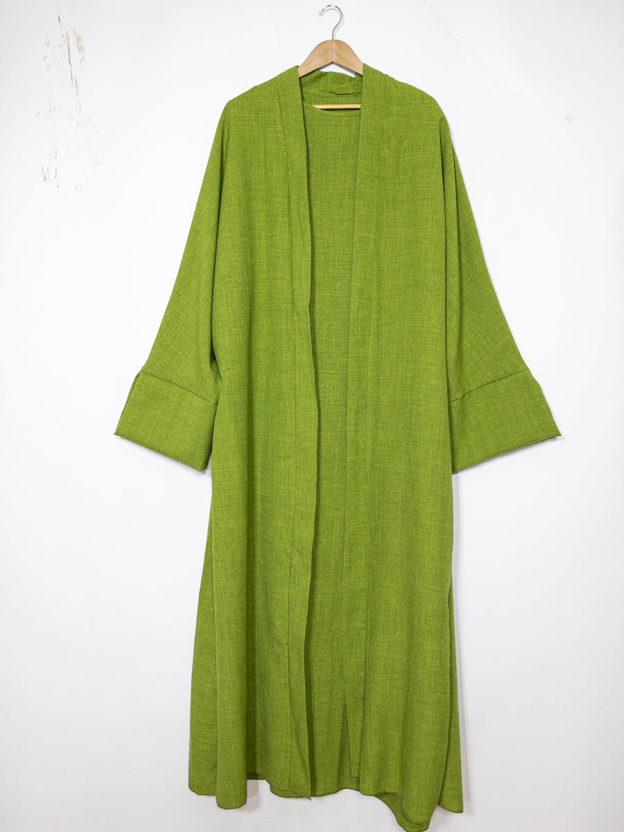 Abaya style kimono avec débardeur deux pièces Ro2380LIN - modèle style LIN confortable et chic