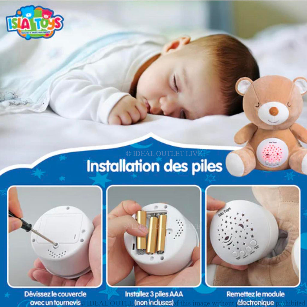 Sommeil Paisible Assuré Doudou Islamique Peluche Veilleuse Coranique, Lumineuse, Jouet Éducatif, Isla TOYS, 24 cm