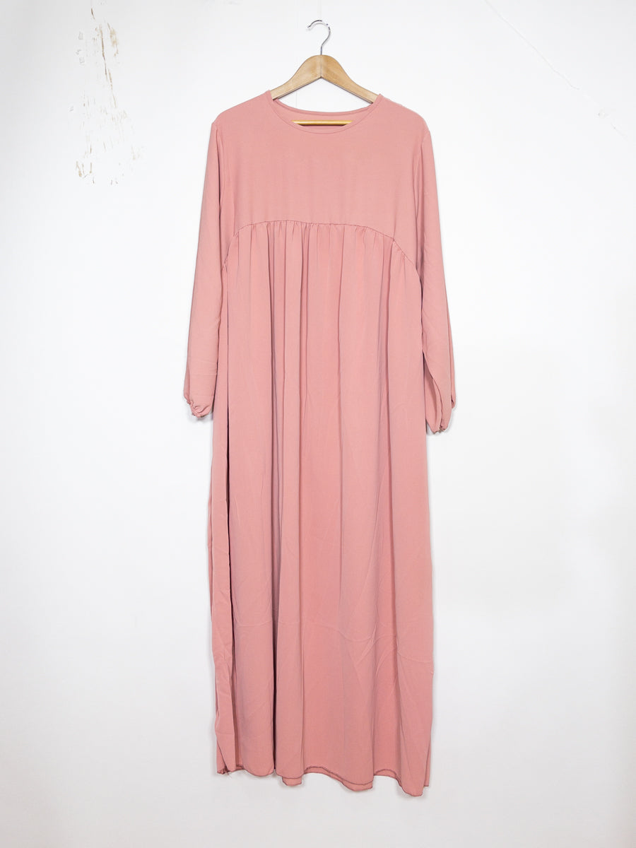 Long Abaya for Women in Medina Silk, Flowing and Soft Fabric, Loose and Elegant Cut, 2326PK