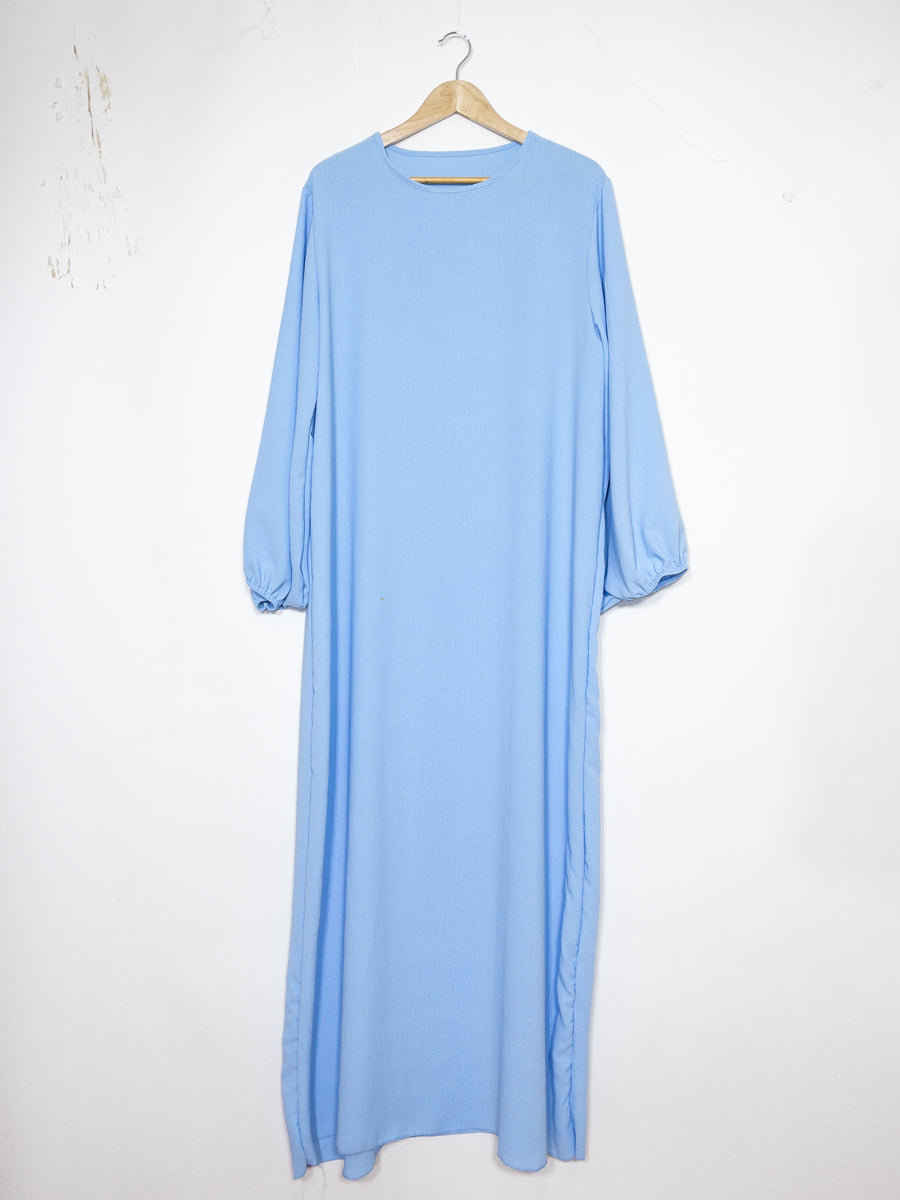 Robe Abaya en Jazz, Modèle RO2370JAZZ, manches ballon élégante, fluide et Confortable