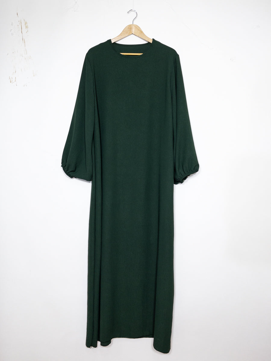 Robe abaya réf RoL2370jazz - Abaya longue en tissu jazz taille longue pour femme 185cm design fluide avec manches ballon